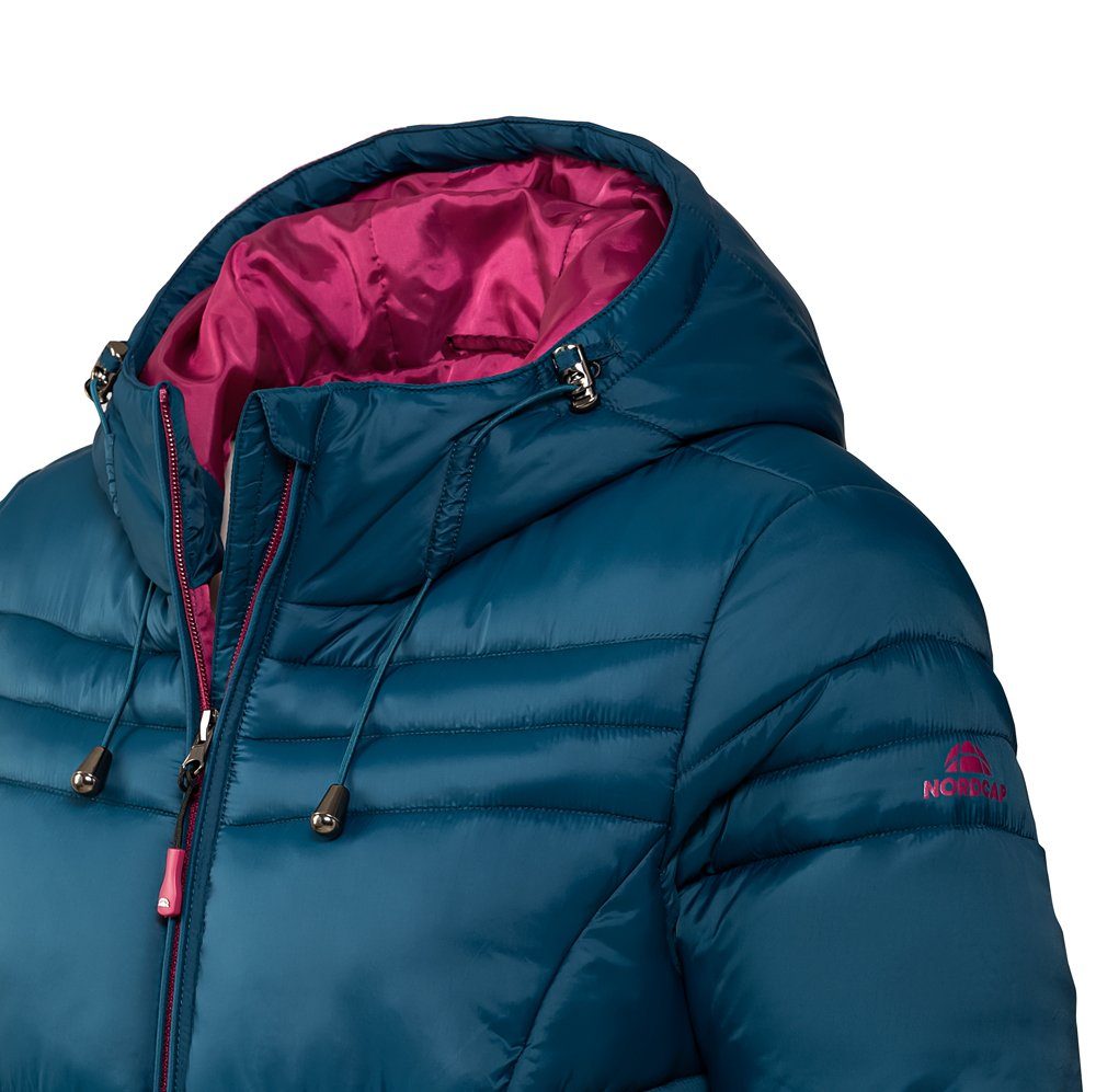 hoher petrol Nordcap Wärmeleistung Steppjacke mit