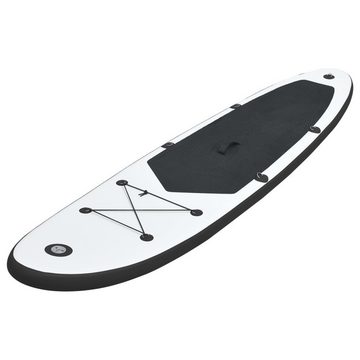vidaXL Schlauchboot Aufblasbares Stand Up Paddle Board Set Schwarz und Weiß