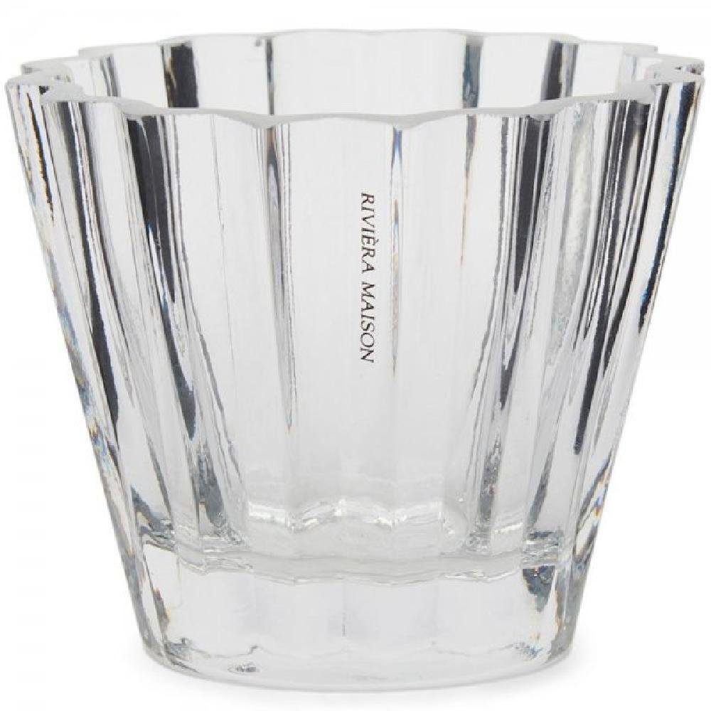 Rivièra Maison Kerzenhalter Teelichthalter RM Folded Glas (12cm)