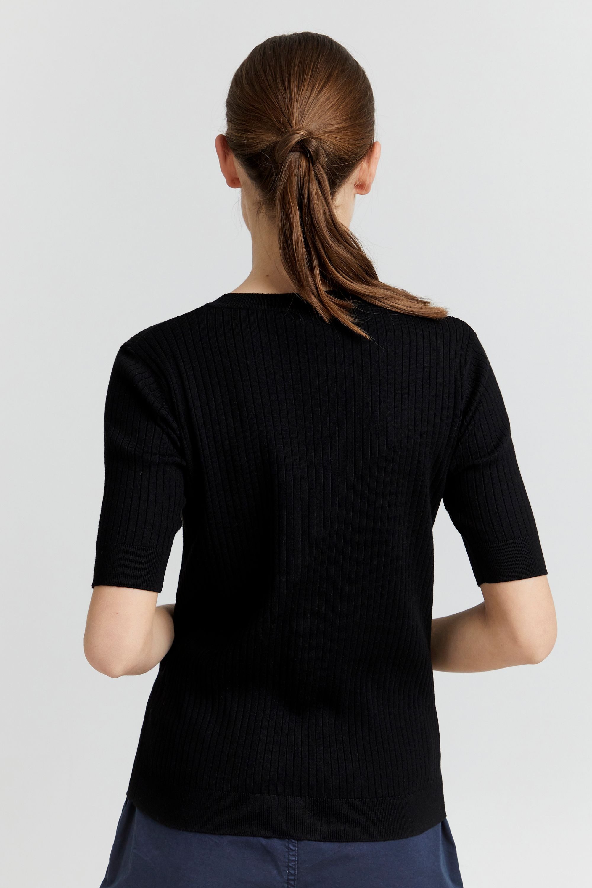 OXMO Kurzarmpullover OXRiona Modisches Oberteil