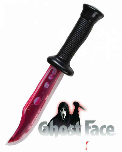 Horror-Shop Blaster Blutig gefülltes Scream Messer- Spielzeugmesser al