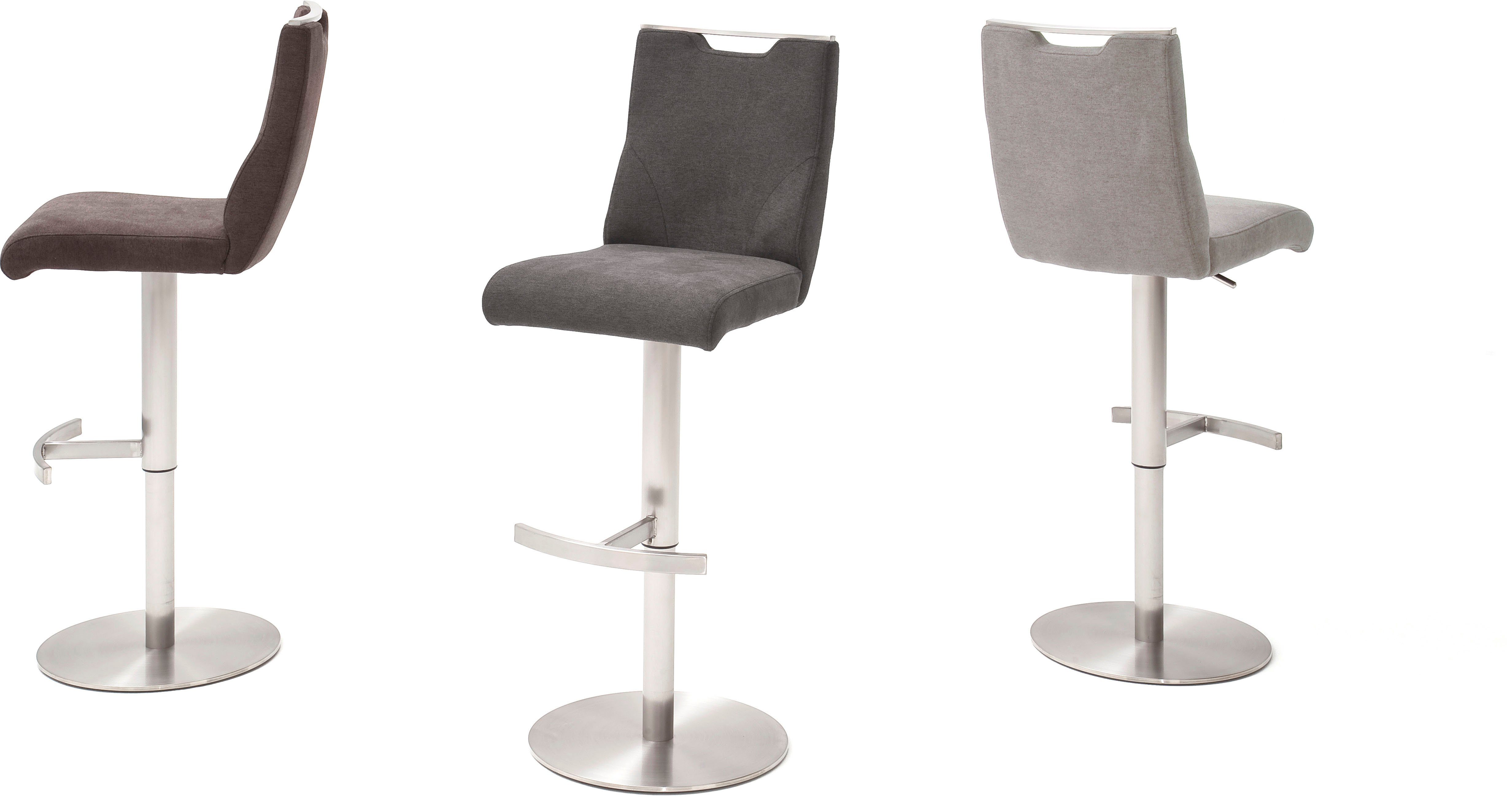 MCA furniture Bistrostuhl GIULIA Barstuhl Tresenstuhl Tresenhocker, Barhocker,Bistrohocker,Barstuhl,drehbar,Sitzhöhe 53-78cm,mit Lehne