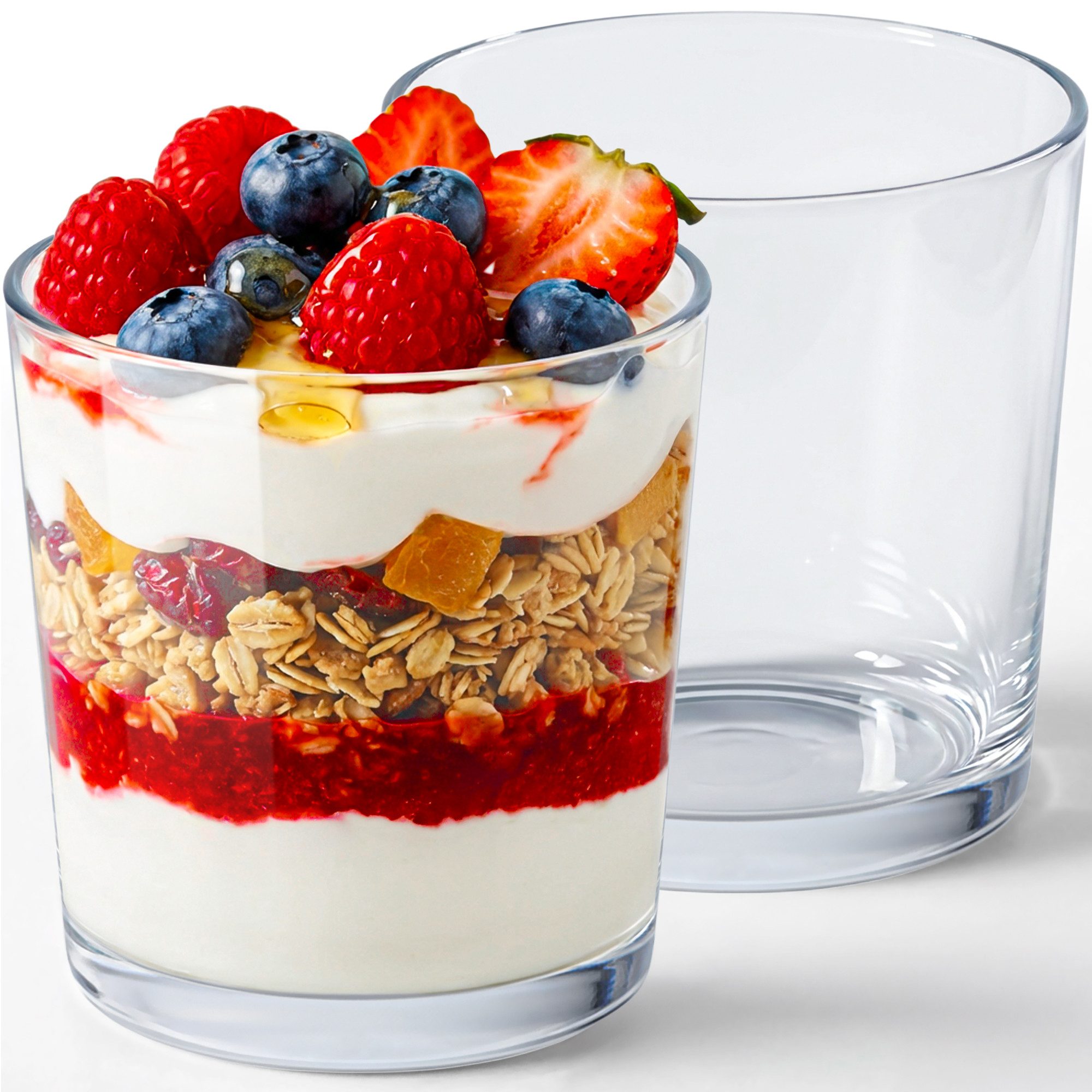 KONZEPT Dessertschale 6/12er Set 180 ml – Klassisches Design, Spülmaschinengeeignet, Kompakt, (6-tlg), Ideal für Desserts, Eis, Mousses und Snacks – Europäische Qualität