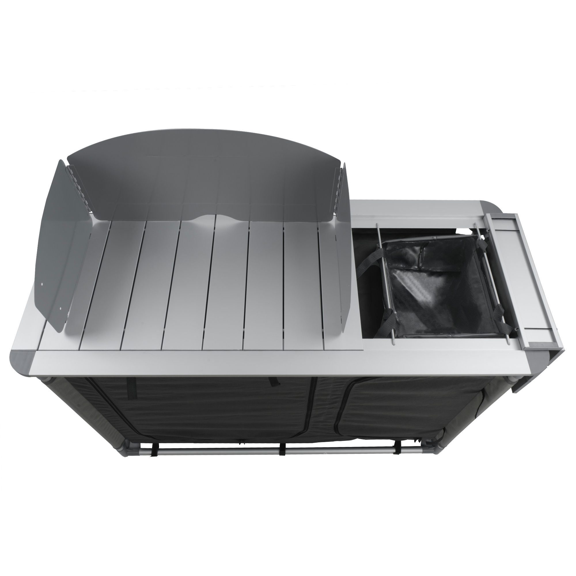 CampFeuer Campingschrank Campingschrank, Campingküche klappbar, Spritzschutz, Waschbecken