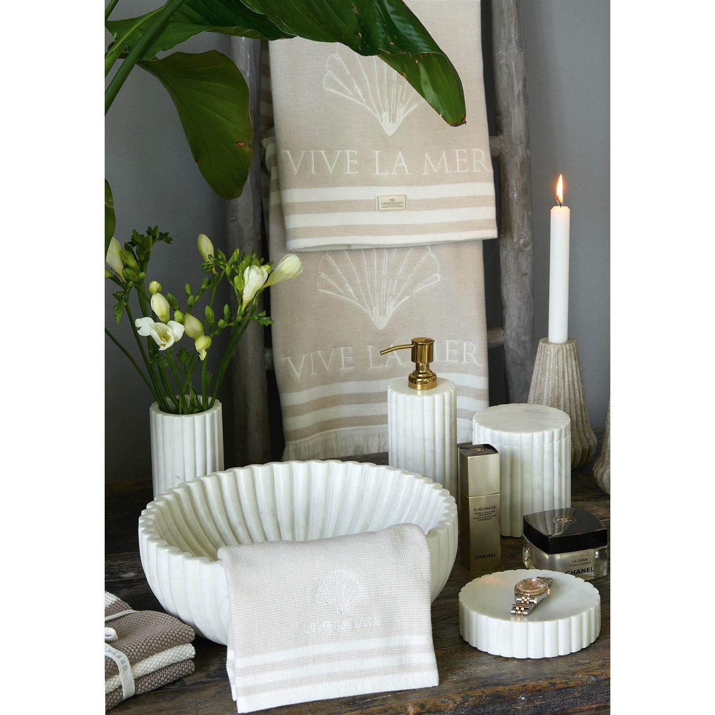 Greengate Badetücher Duschtuch Vive la Mer Sand (70x140cm)