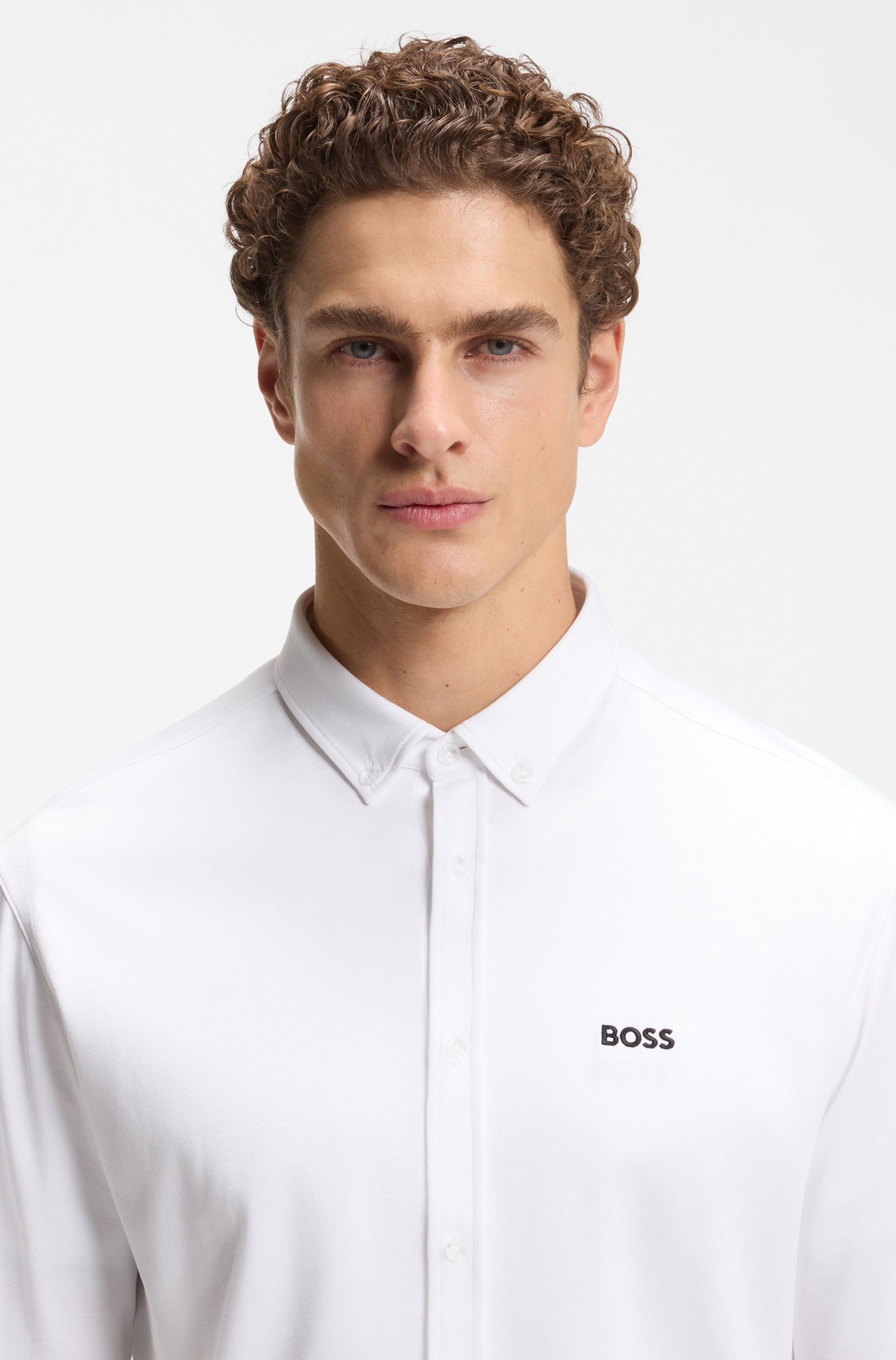 BOSS GREEN Langarmhemd B MOTION L mit Logo-Druck