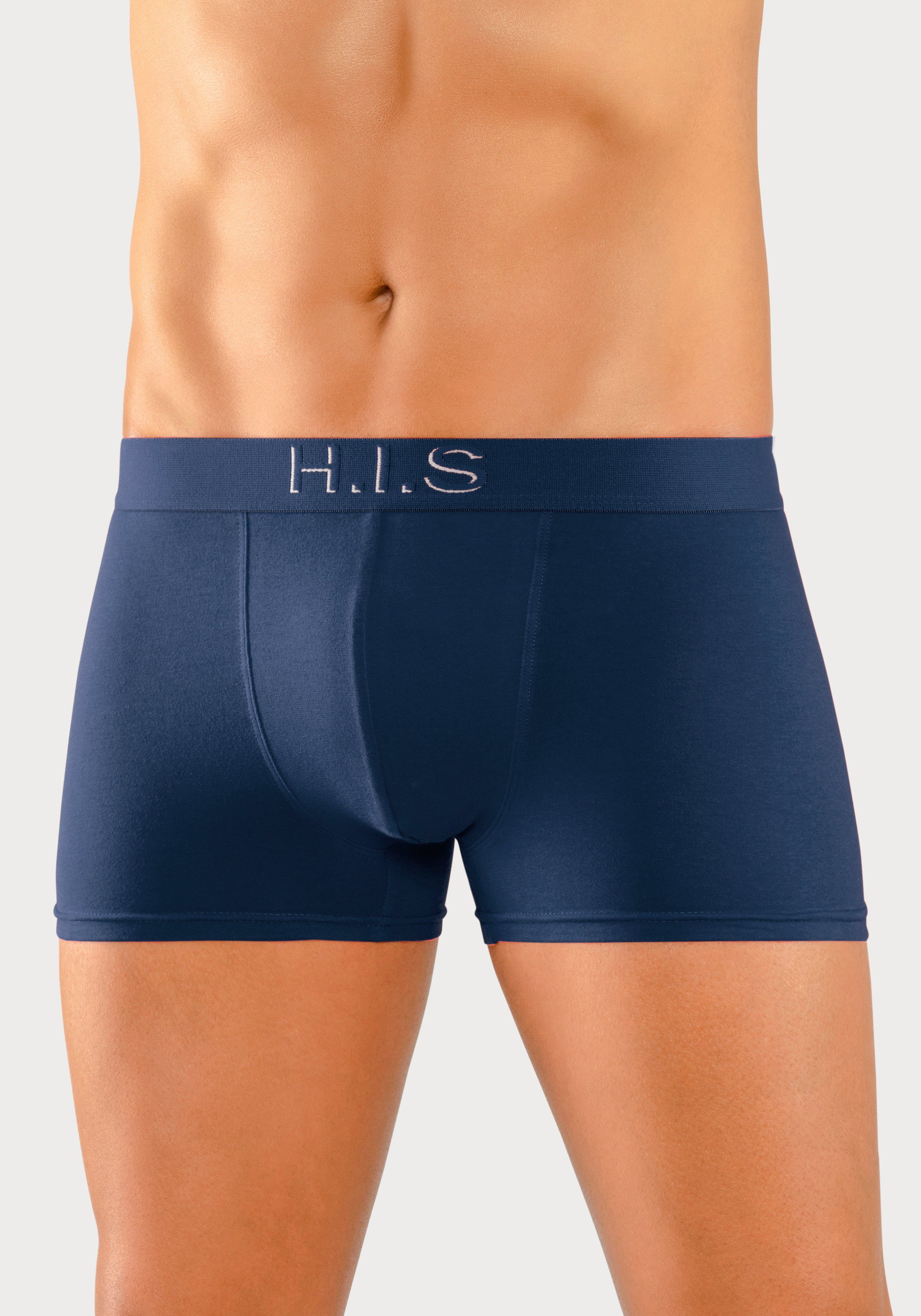 H.I.S Boxer Boxershorts für Herren (Packung, 5-St) Logo Webbund mit 3D Effekt