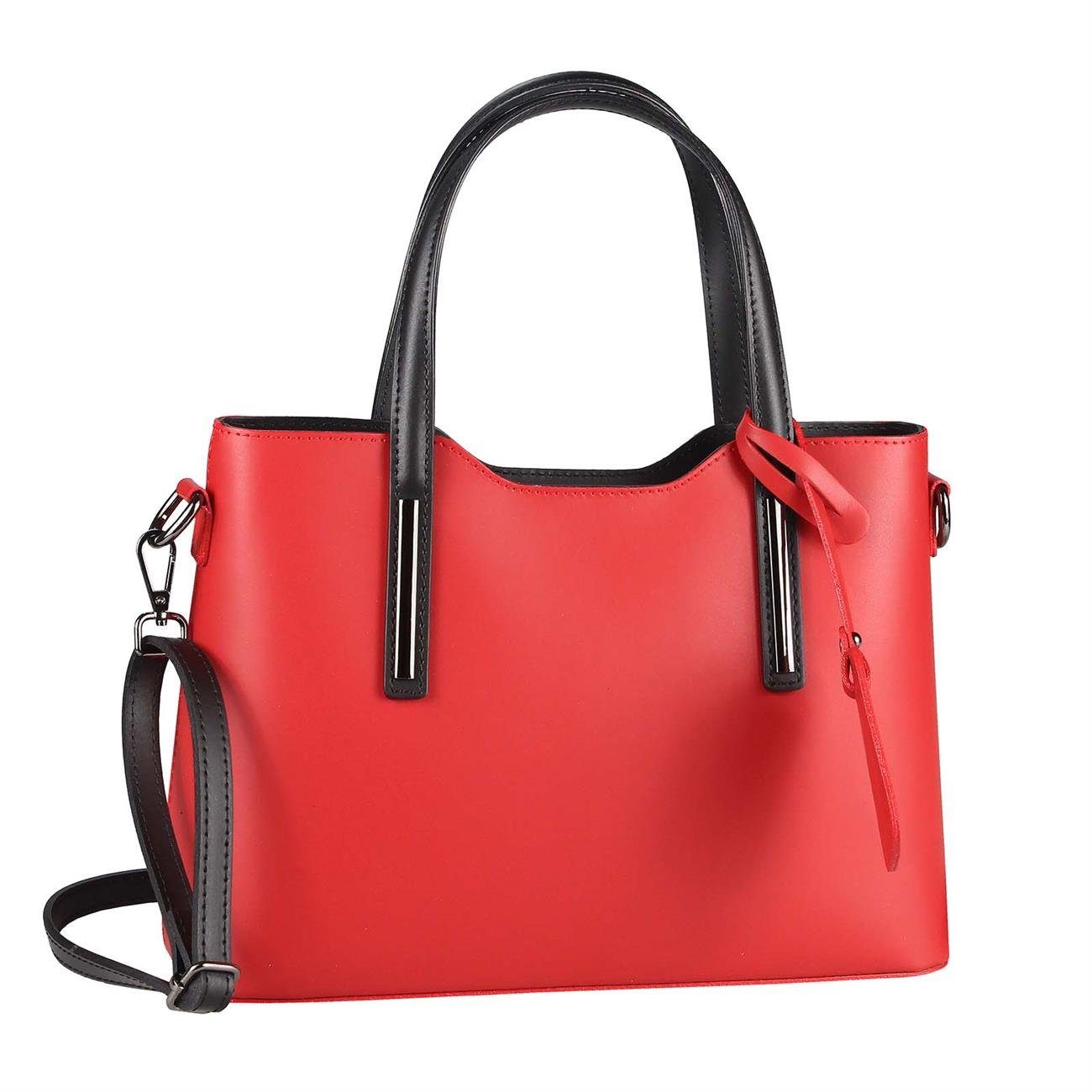 ITALYSHOP24 Schultertasche Made in Italy Damen echt Leder Henkeltasche Shopper Lederhandtasche, Italienische Umhängetasche Cross Over Body Hobo Bag, Premium Qualität