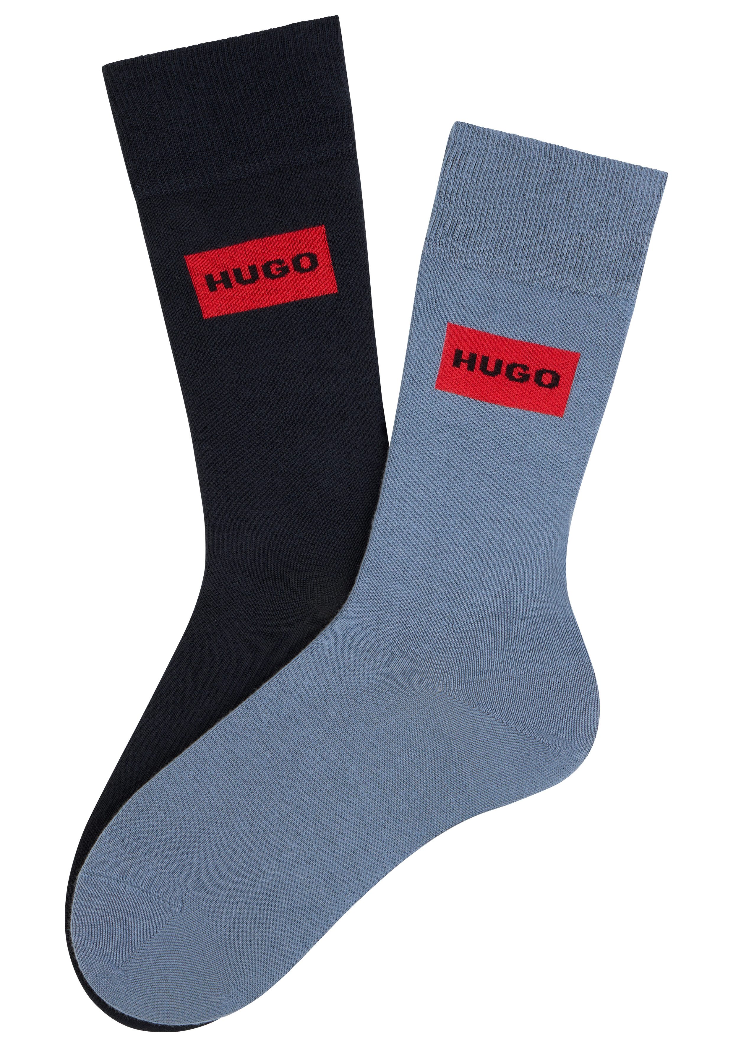 HUGO Socken RED LABEL (2-Paar) mittelhoch, günstig online kaufen