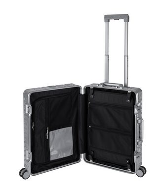 Travelhouse Handgepäckkoffer Tokyo, 4 Rollen, Aluminium Hartschale TSA Zahlenschloss Aluminium-Rahmen