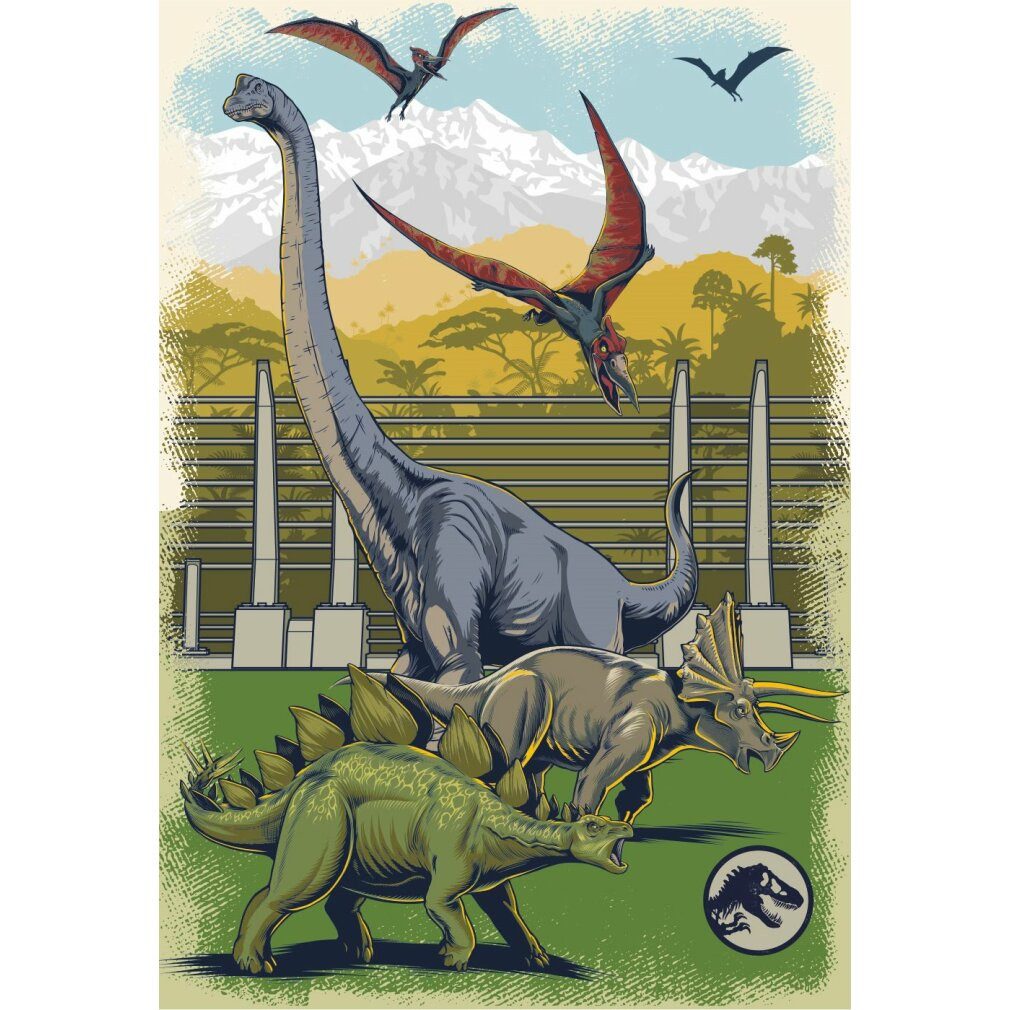Dino Bikes Puzzle DINO Puzzle Jurassic World 48 Teile, Puzzleteile