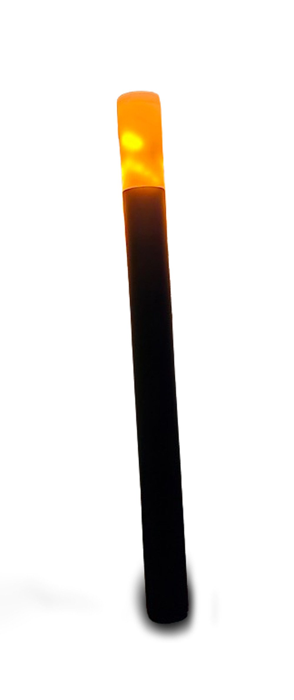 XENON LED Dekolicht 9913 LED Fackel V3.0 Amber 450 mm Länge und Ø38mm in Schwarzmatt, Xenon / Amber