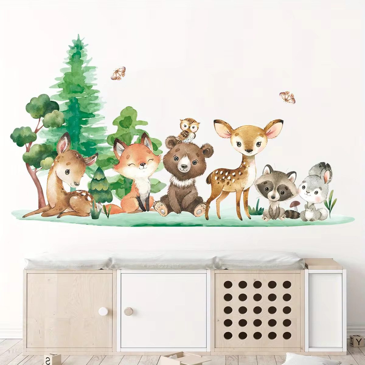 Montegoni Wandsticker Kinder Tier Wandaufkleber Dekoration günstig online kaufen