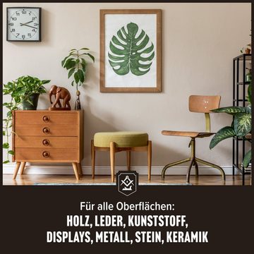 Schrader Premium Poliertuch aus Baumwolle - cremefarben - 25x33cm - 3 Stück Pflegetuch (33x25 cm, für alle Oberflächen, Möbel, Kleidung, Leder, Holz - Made in Germany)