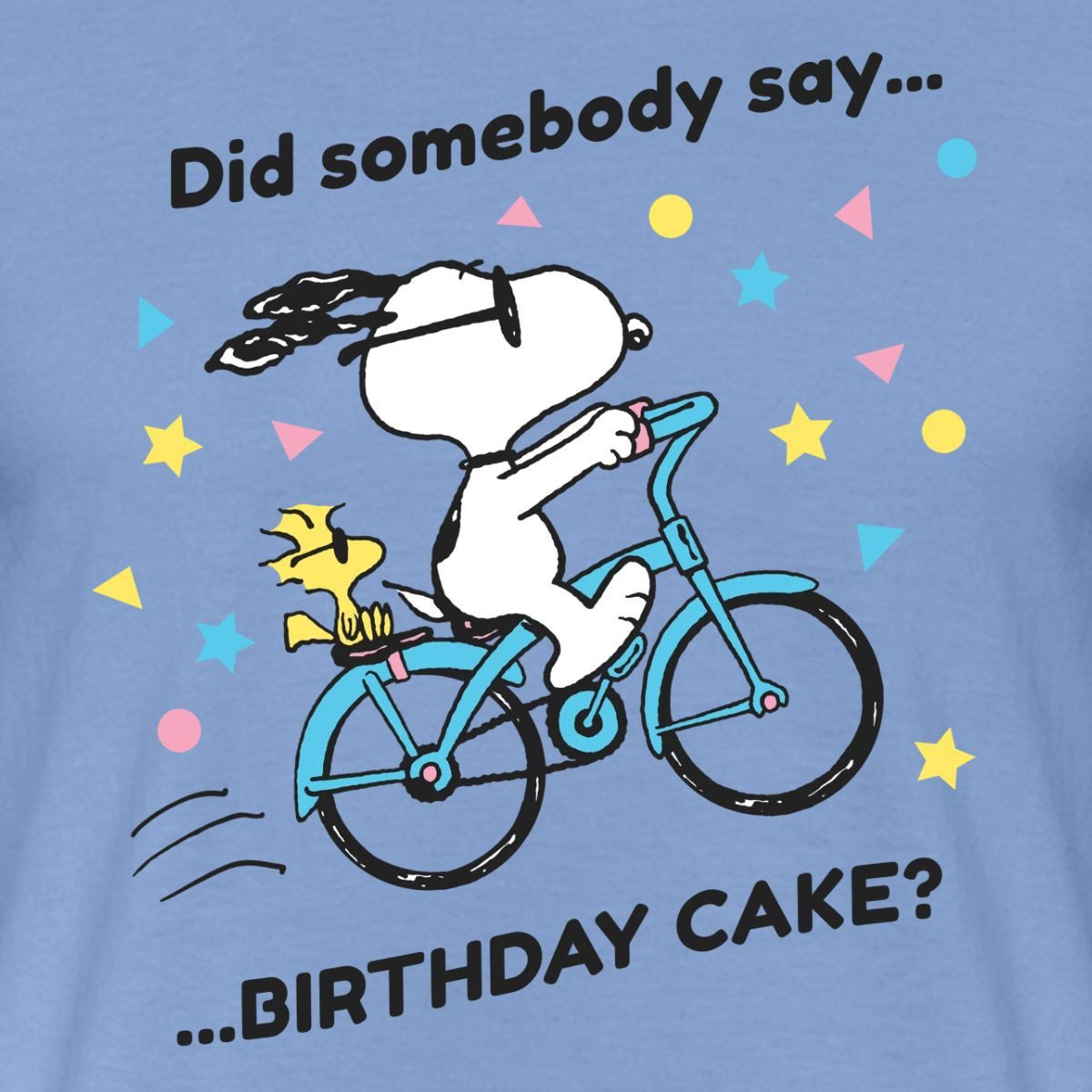 Spreadshirt T-Shirt Peanuts Snoopy Auf Fahrrad Geburtstagsdesign Männer T-Shirt (1-tlg)