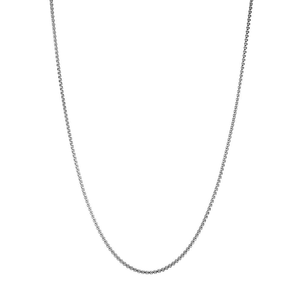 DonDon Kette mit Anhänger Halskette Kette, Panzerkette aus Edelstahl, für Herren, verschiedene Längen und Breiten