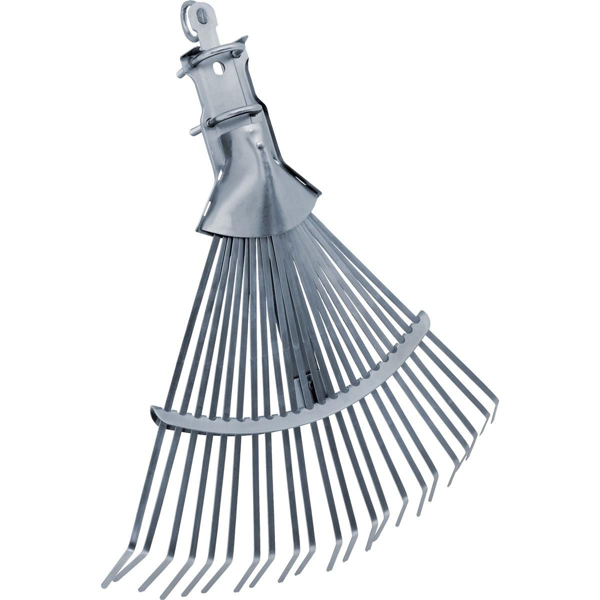 Triuso Fächerbesen Profi Fächerbesen mit 22 flachen Zinken Schlaufenbefestigung, 48,00 cm Arbeitsbreite, (1-tlg., mit Schlaufenbefestigung), 22 flache Federdrahtzinken stufenlos verstellbar