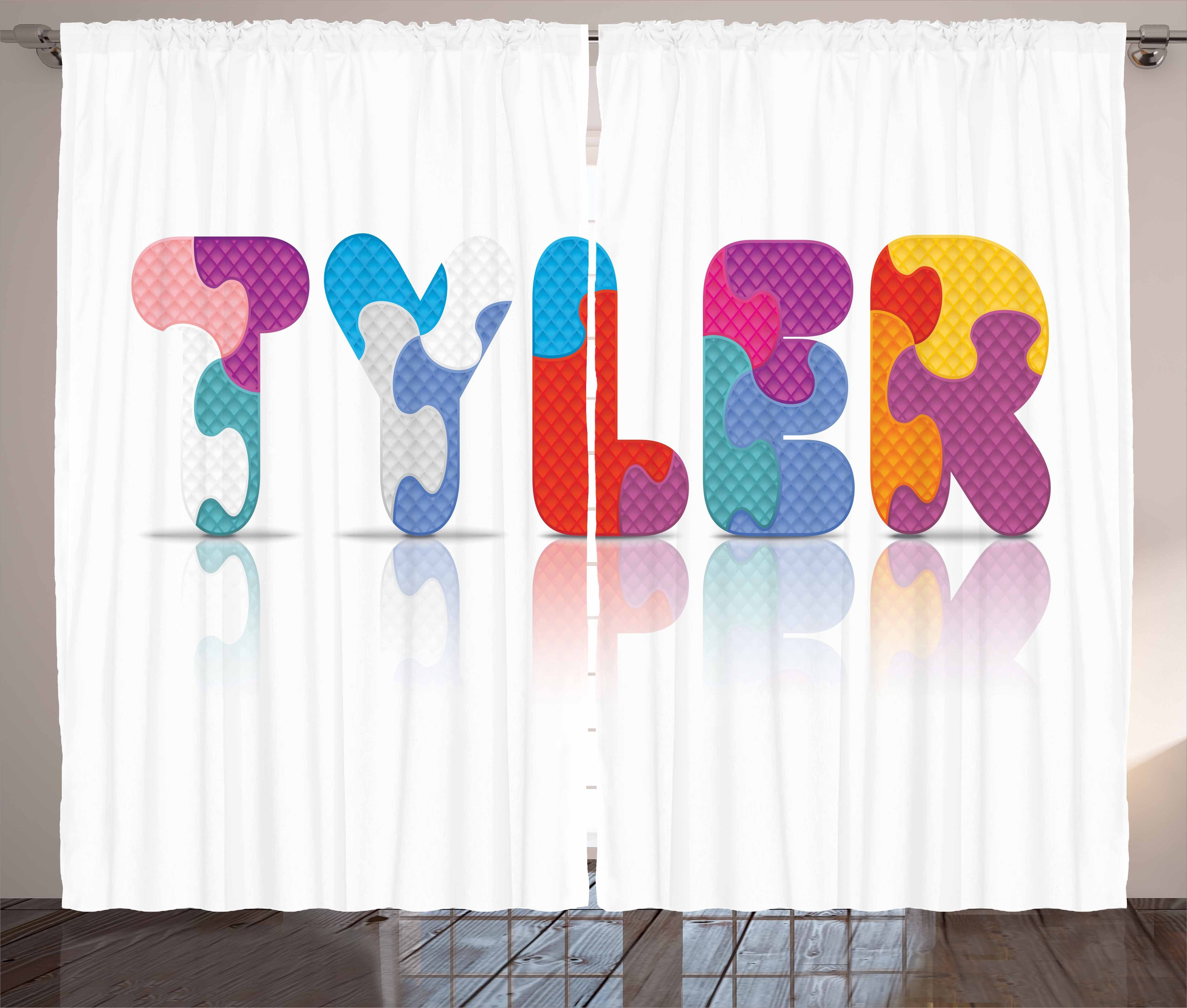 Gardine Schlafzimmer Schlaufen Die der Tyler Abakuhaus, Anordnung Kräuselband Haken, mit Buchstaben Vorhang und