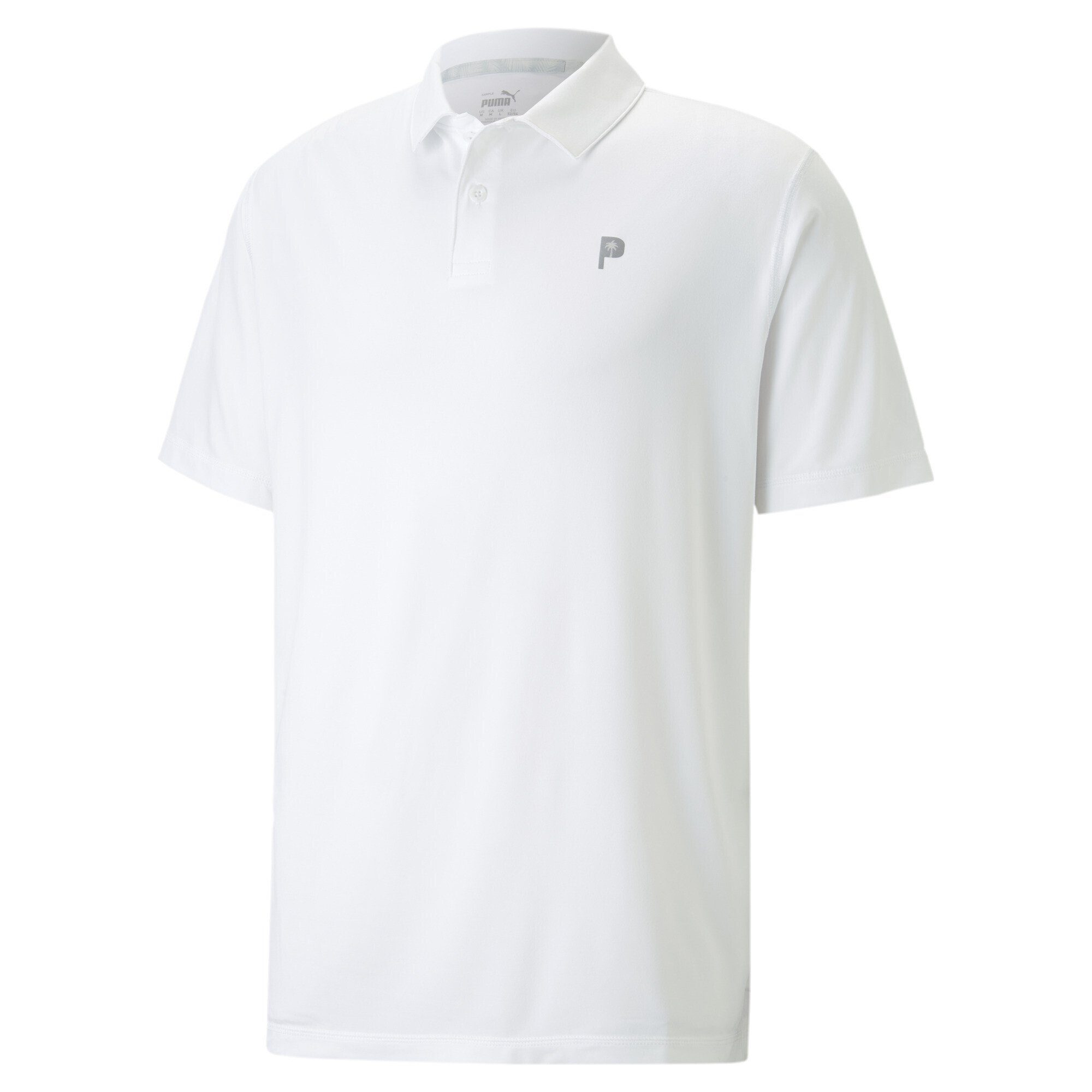 TREE PUMA PALM Poloshirt PUMA x Bright CREW Herren Golf-Poloshirt White