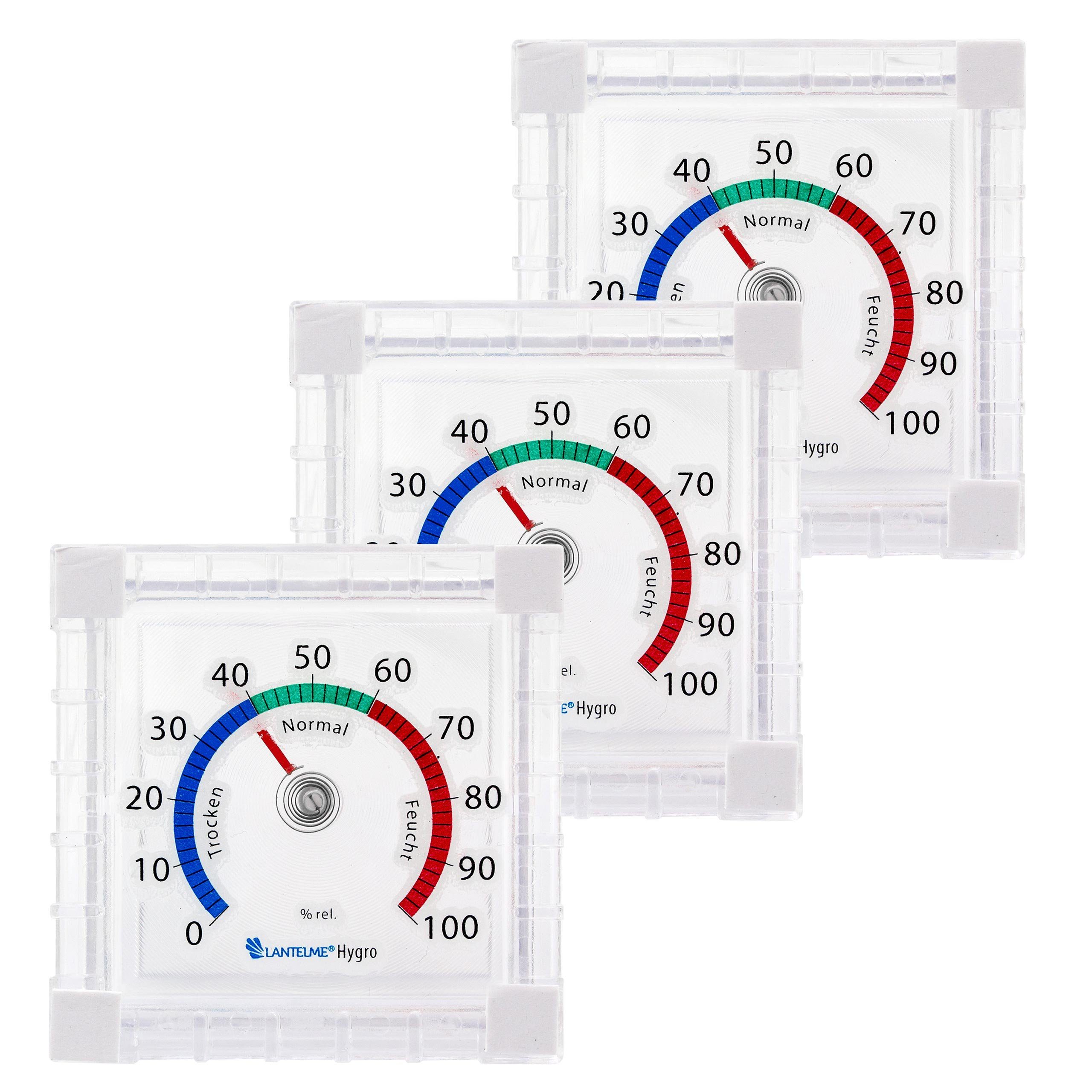 Hygrometer Außenhygrometer Fensterhygrometer + Fensterthermometer