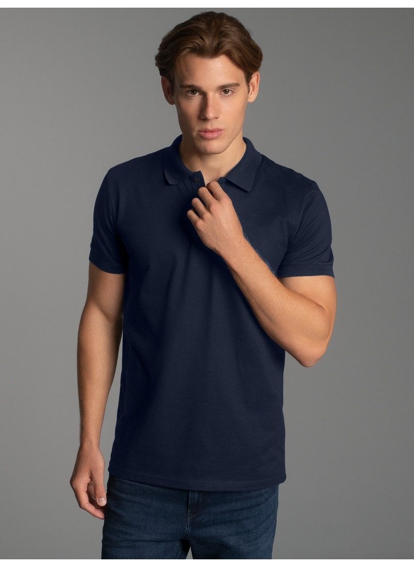 Poloshirt TRIGEMA Slim Fit Poloshirt aus DELUXE-Piqué