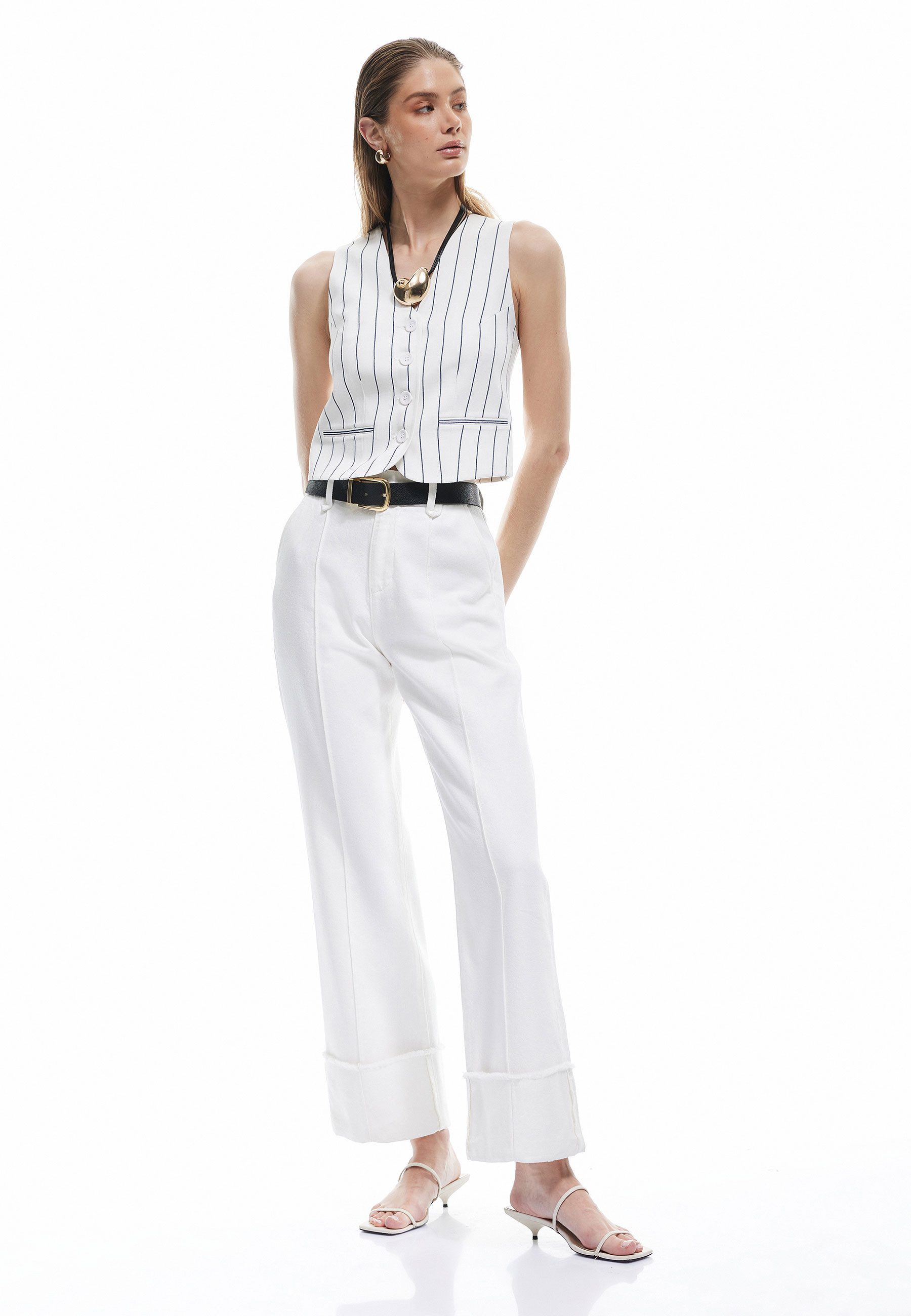 Koton Anzugweste V-Kragen Mit Knöpfen Anzugweste günstig online kaufen