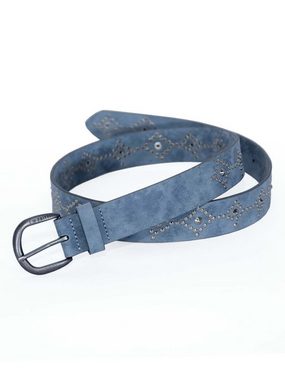 Fritzi aus Preußen Synthetikgürtel Fritzi-Belt-Melburne-Sky 3,3 cm Dorn