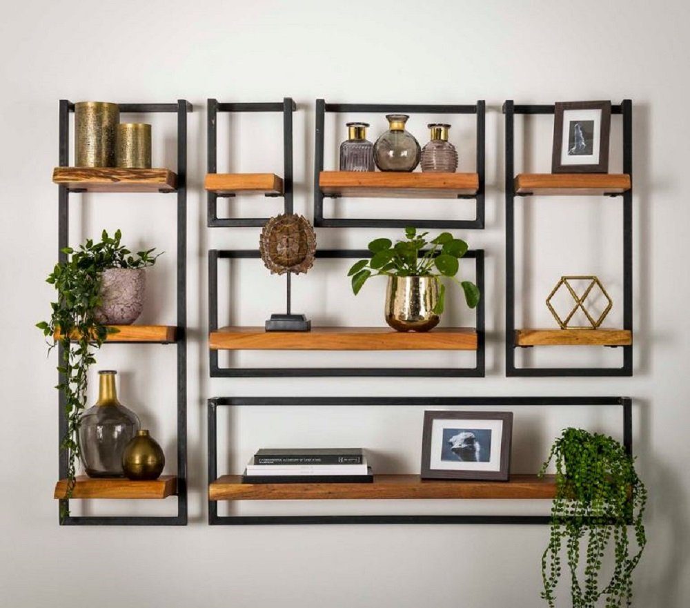 Beauty.Scouts Wandregal Wandregal "Runa", Akazienholz/Metall, verschiedene günstig online kaufen