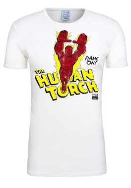 LOGOSHIRT T-Shirt Human Torch – Flame On mit lizenziertem Originaldesign