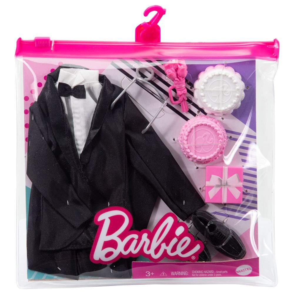Barbie Puppenkleidung Bräutigam Mattel GWF11 Barbie Garderoben Set Ken Pupp günstig online kaufen