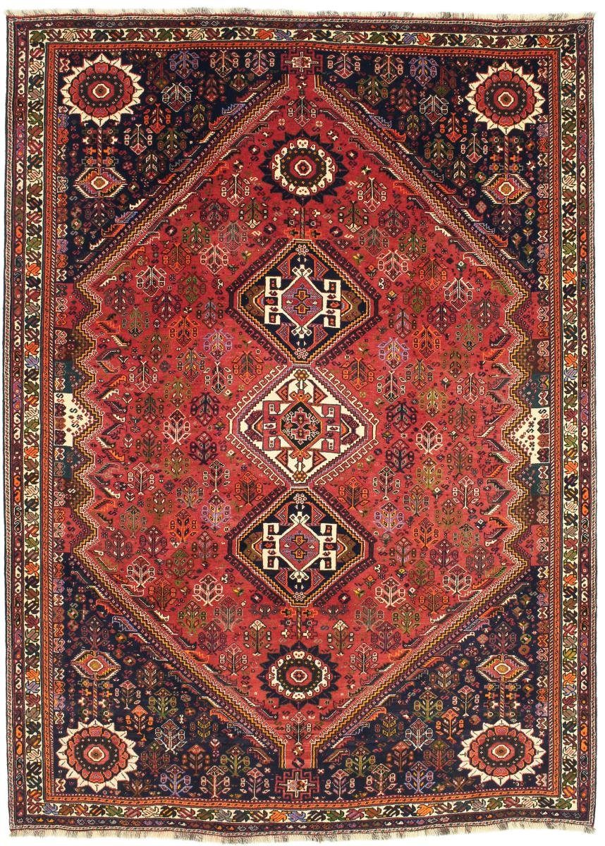 Orientteppich Ghashghai 218x304 Handgeknüpfter Orientteppich / Perserteppich, Nain Trading, rechteckig, Höhe: 12 mm