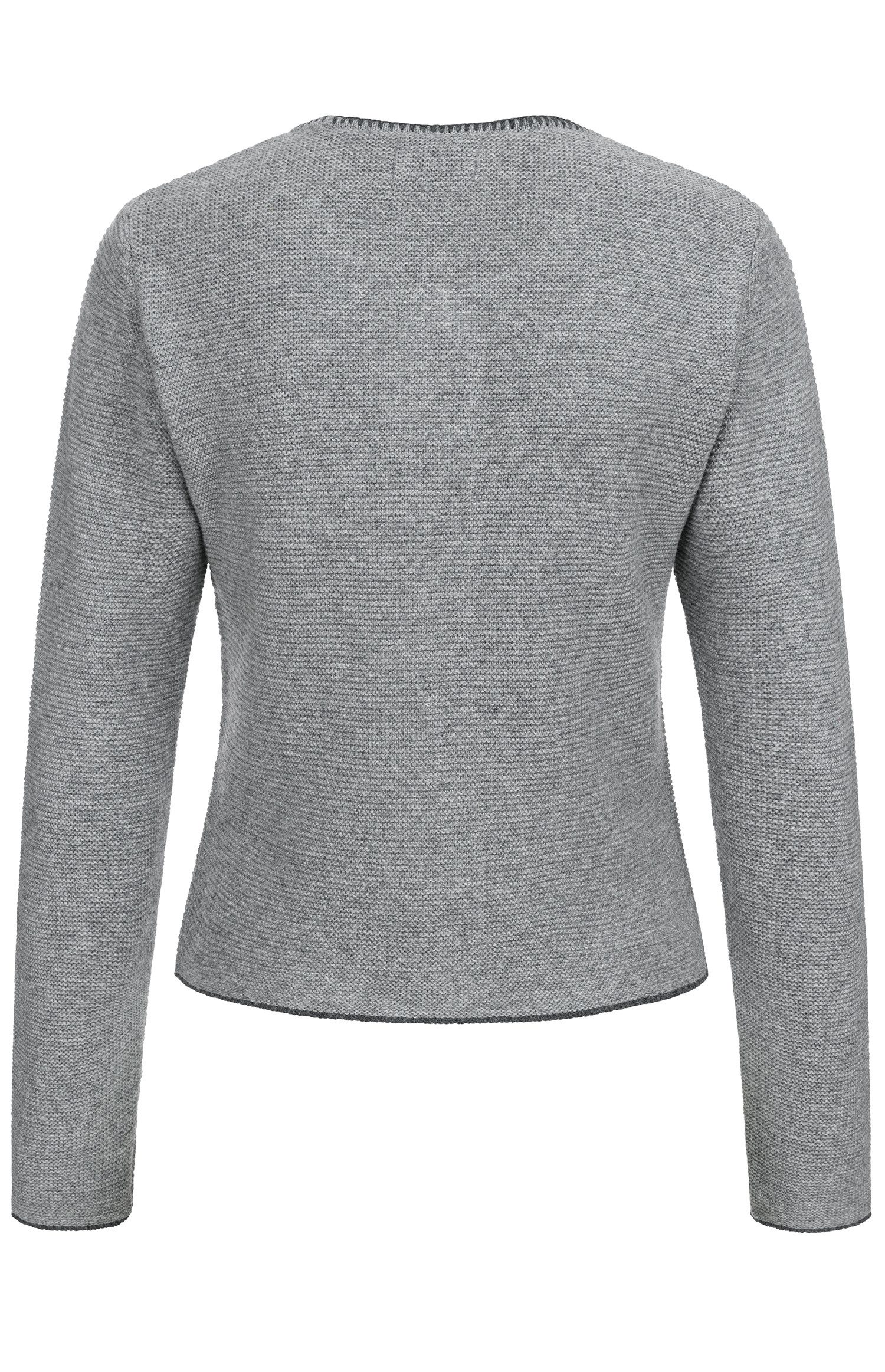 Nübler Trachtenstrickjacke Dirndlstrickjacke Maria in Zinn von Nübler (1-tlg)