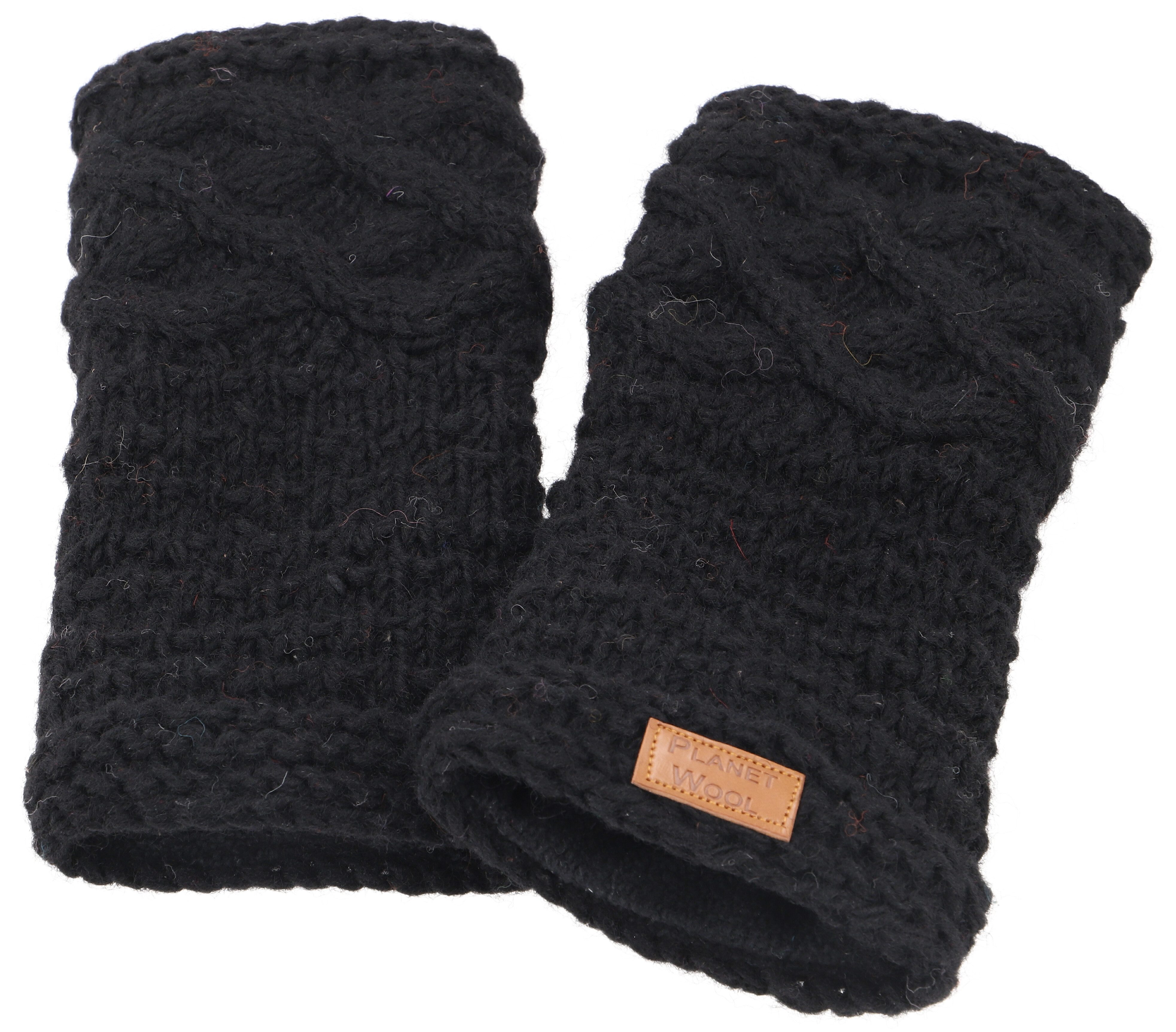 Guru-Shop Strickhandschuhe Handgestrickte Pulswärmer, Handstulpen,.. günstig online kaufen