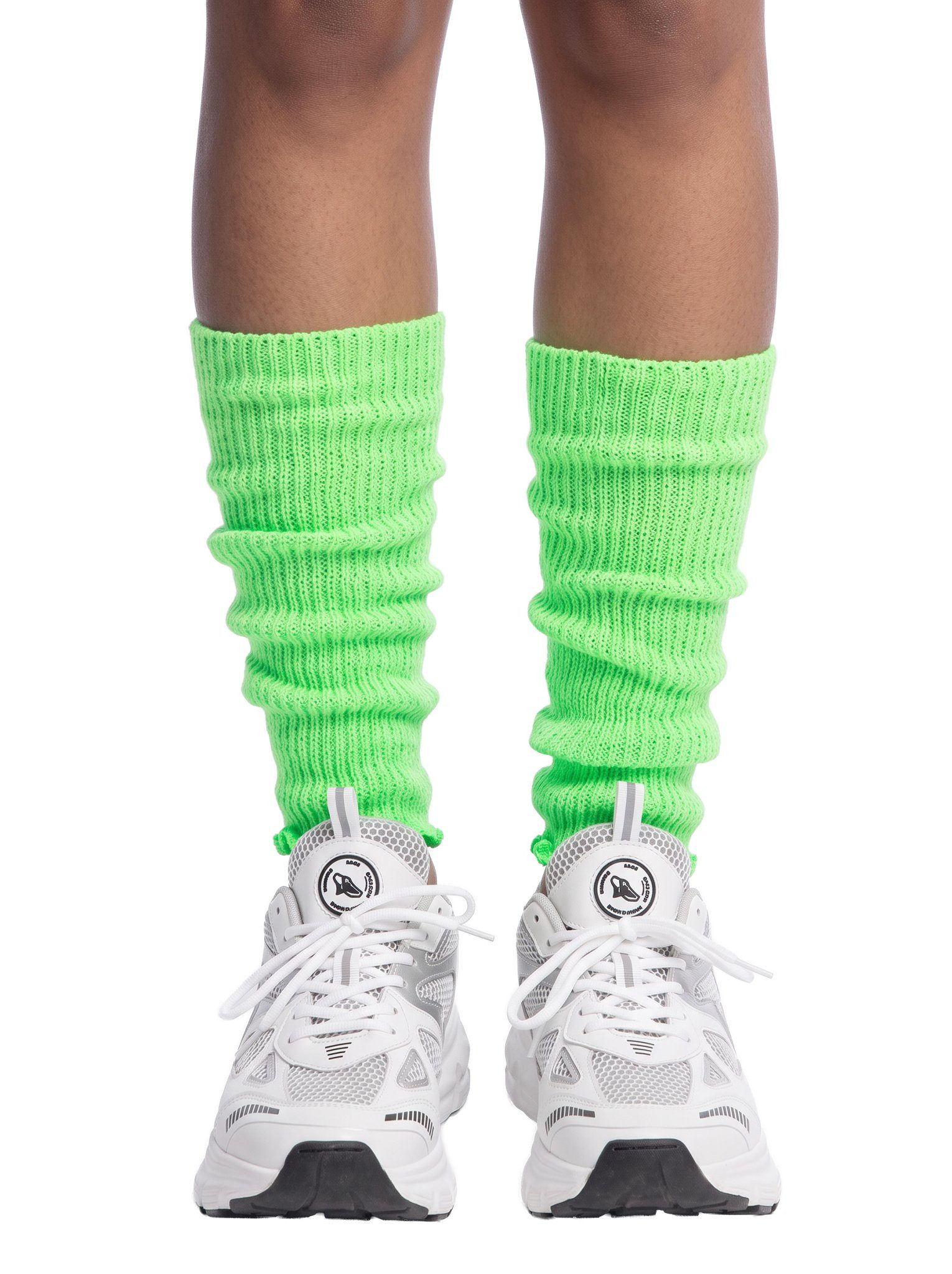 Boland Kostüm Retro-Beinstulpen neon-grün, Für warme Knöchel und einen heißen Look: 80er Retro Stulpen