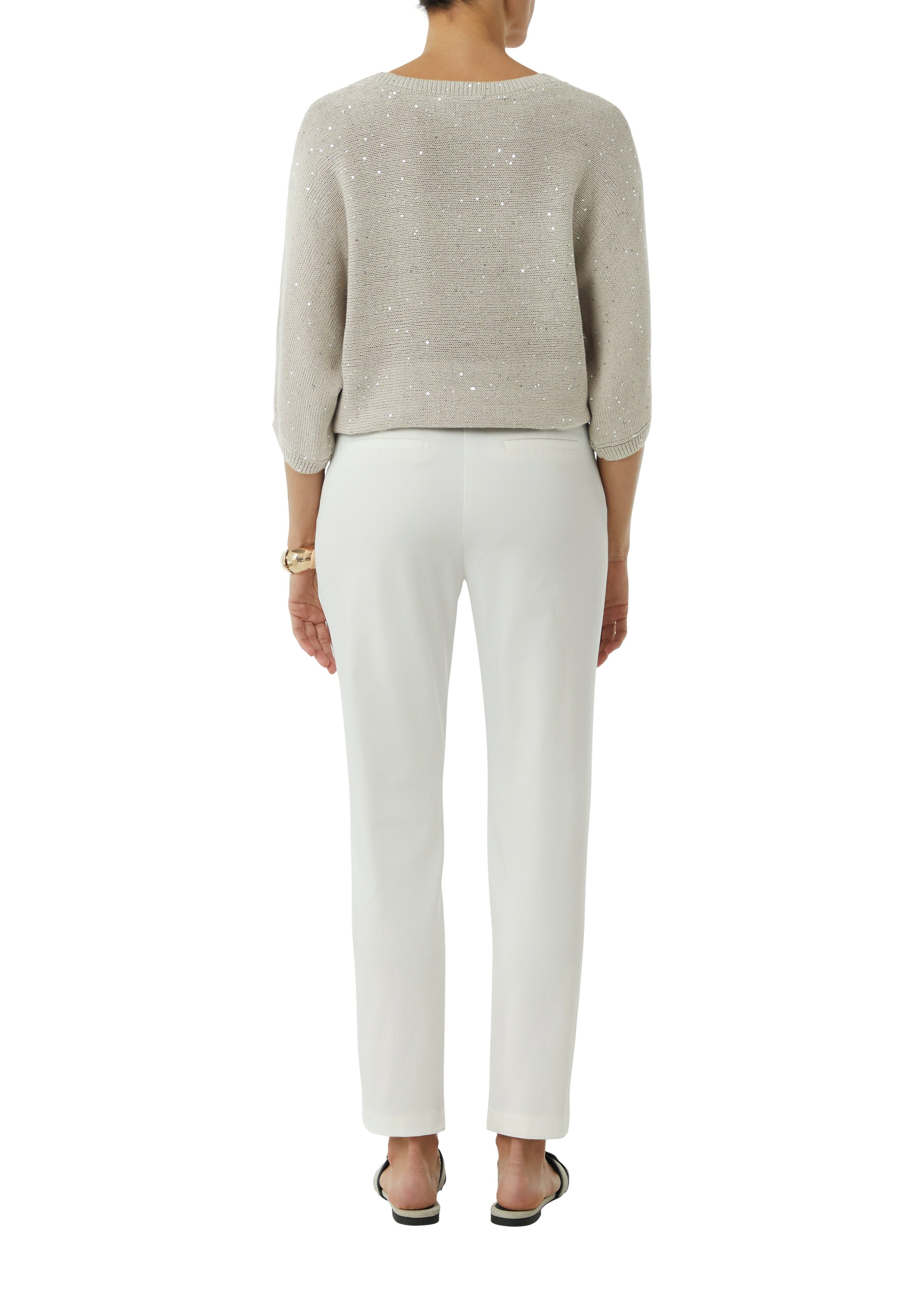 comma Chinohose (Set, 2-tlg) mit schmalem Gürtel, Sommerhose günstig online kaufen