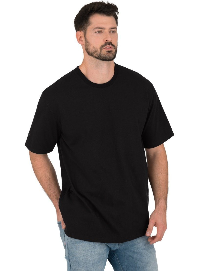 Trigema T-Shirt TRIGEMA Heavy Oversized T-Shirt schwarz