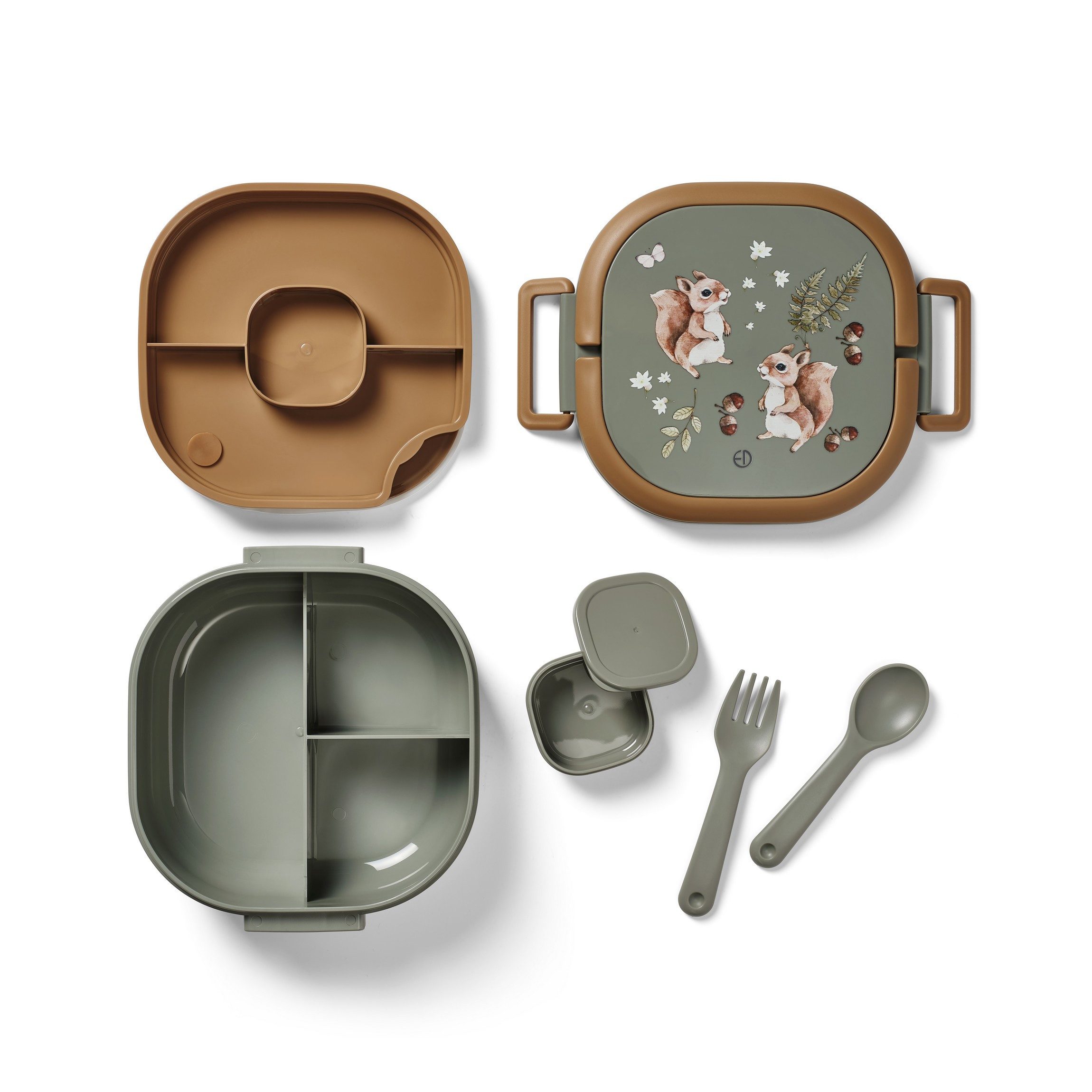Elodie Lunchbox Elodie Details - Lunch Brotbox - Chipmunk Darling - 17x18,5x7 cm, Kunststoff – Bild 2 von 5
