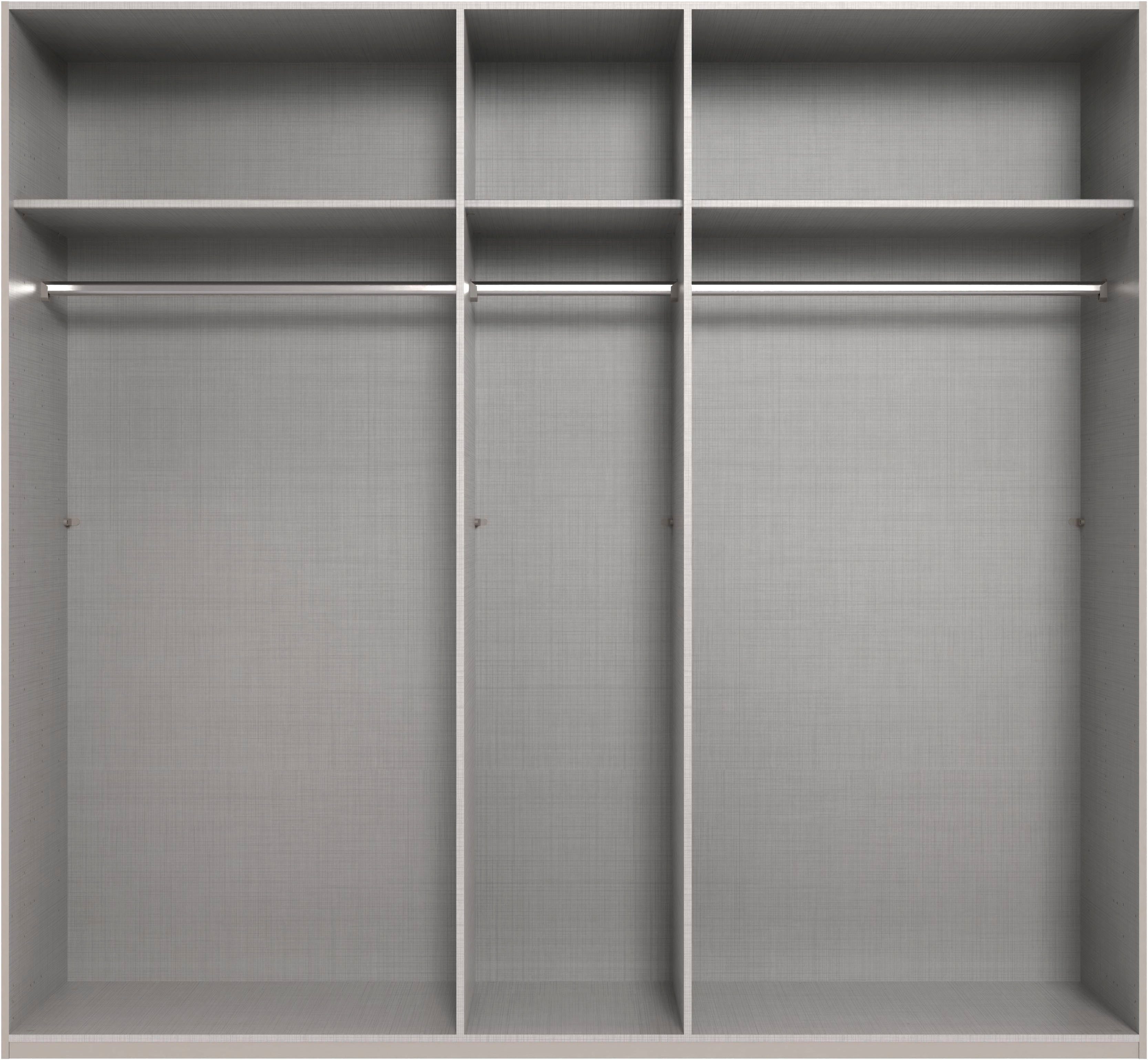 Wimex Kleiderschrank Mugano,in 5 Breiten,2 Höhen,2 Tiefen, viele Farben, Made in Germany (in Basic oder Premium Ausstattung) mit langen Griffen aus Metall, mit oder ohne Spiegel