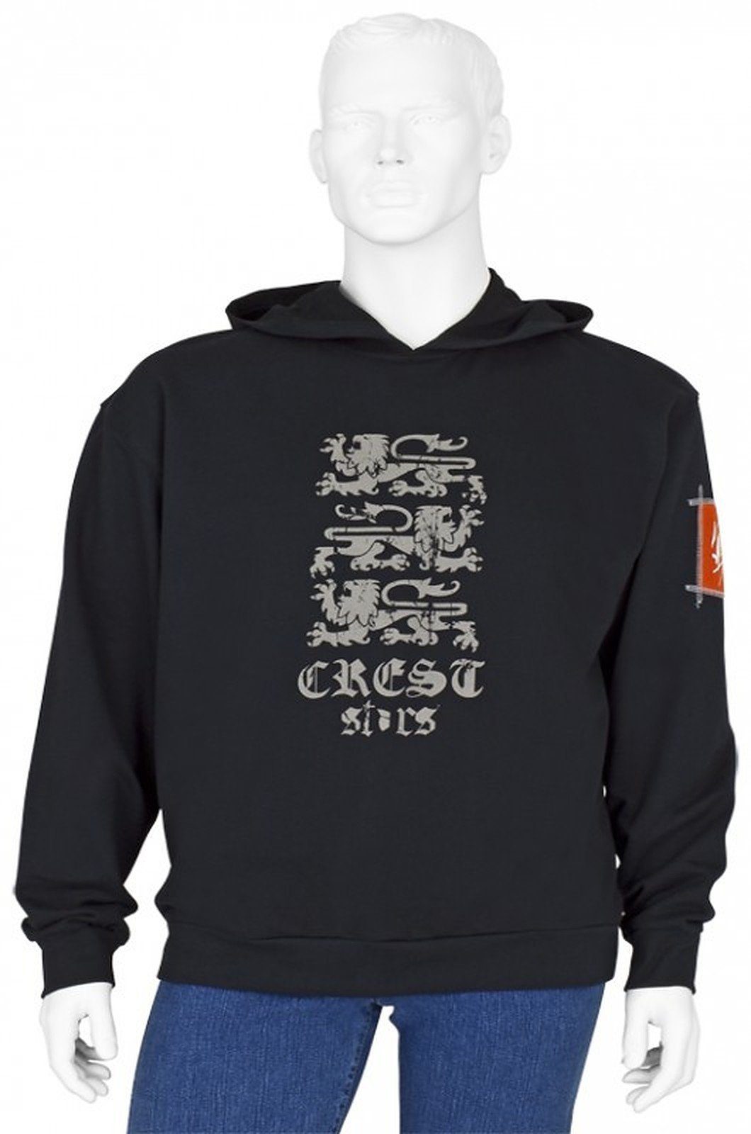 Dave's Sweater Kapuzen-Sweatshirt schwarz Daves Modell:Lions günstig online kaufen