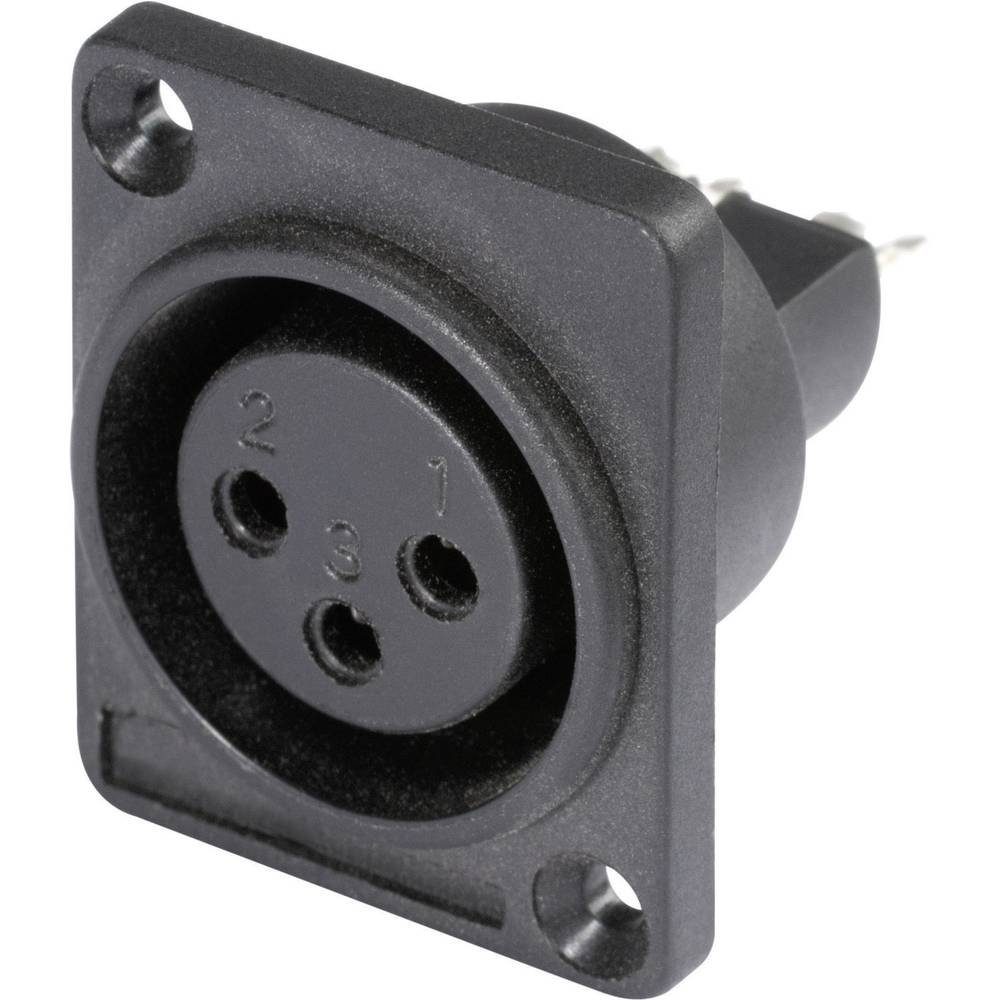 XLR Einbausteckverbinder D-Flansch Audio- & Video-Adapter