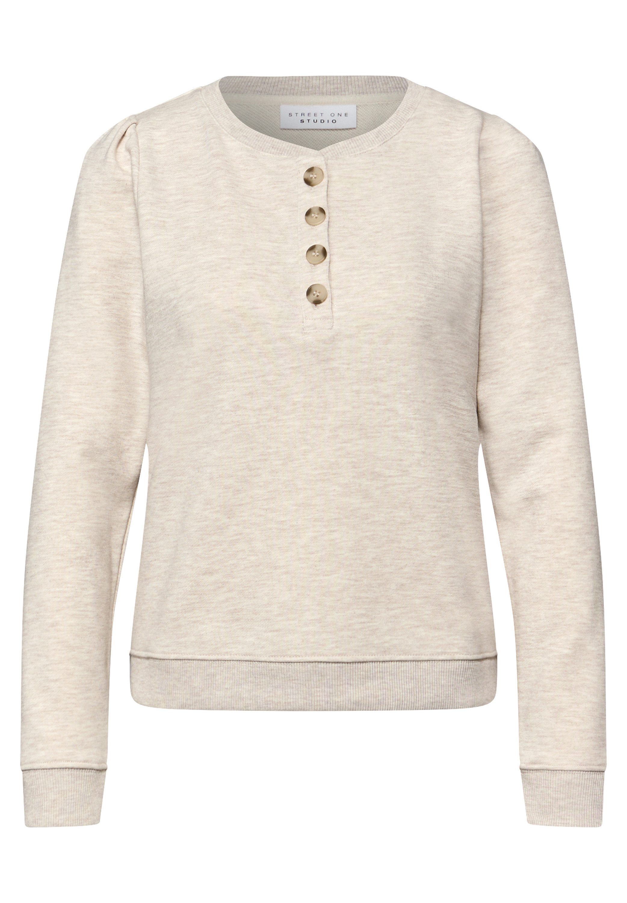 STREET ONE STUDIO Langarmshirt mit Knopfleiste