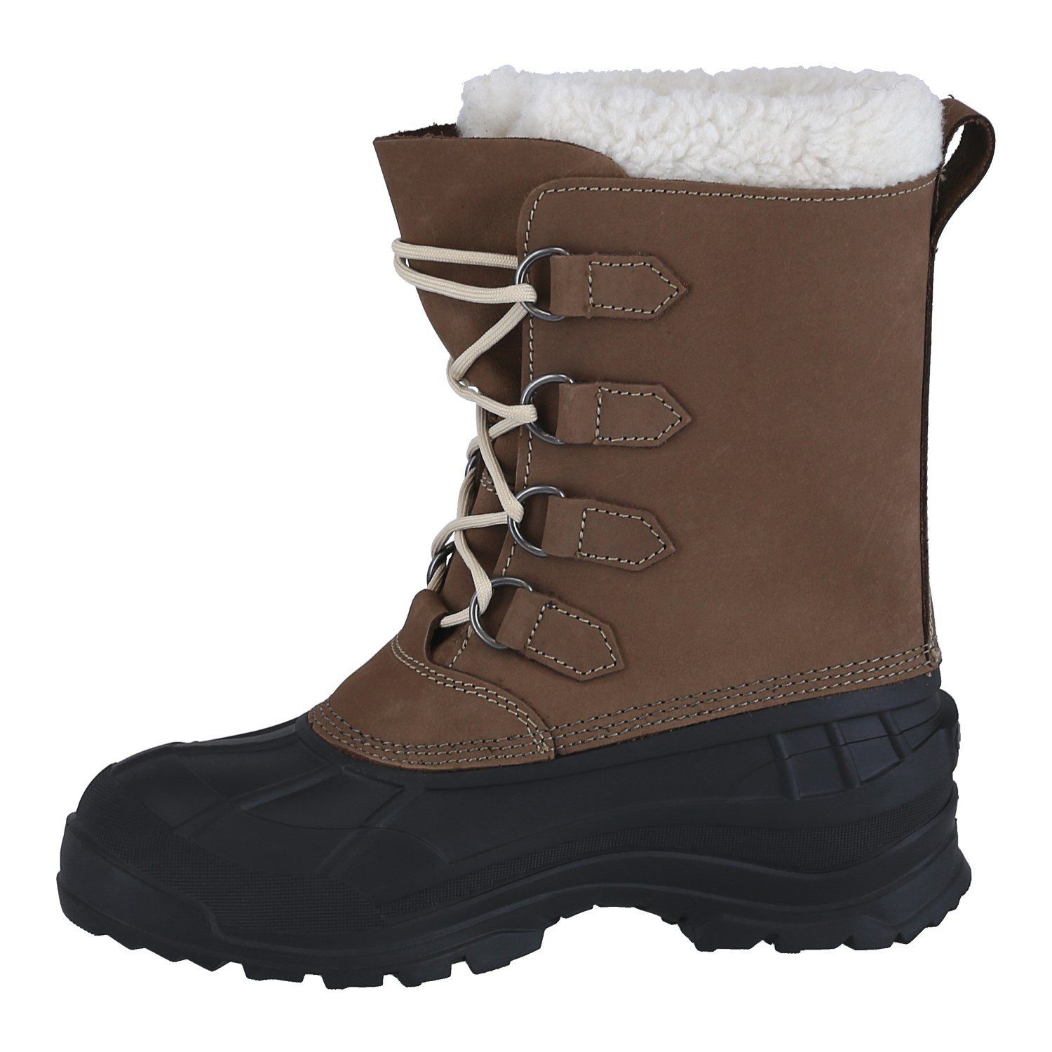 Kamik Alborg (Nubukleder, wasserdicht) fossilbraun Damen Winterstiefel