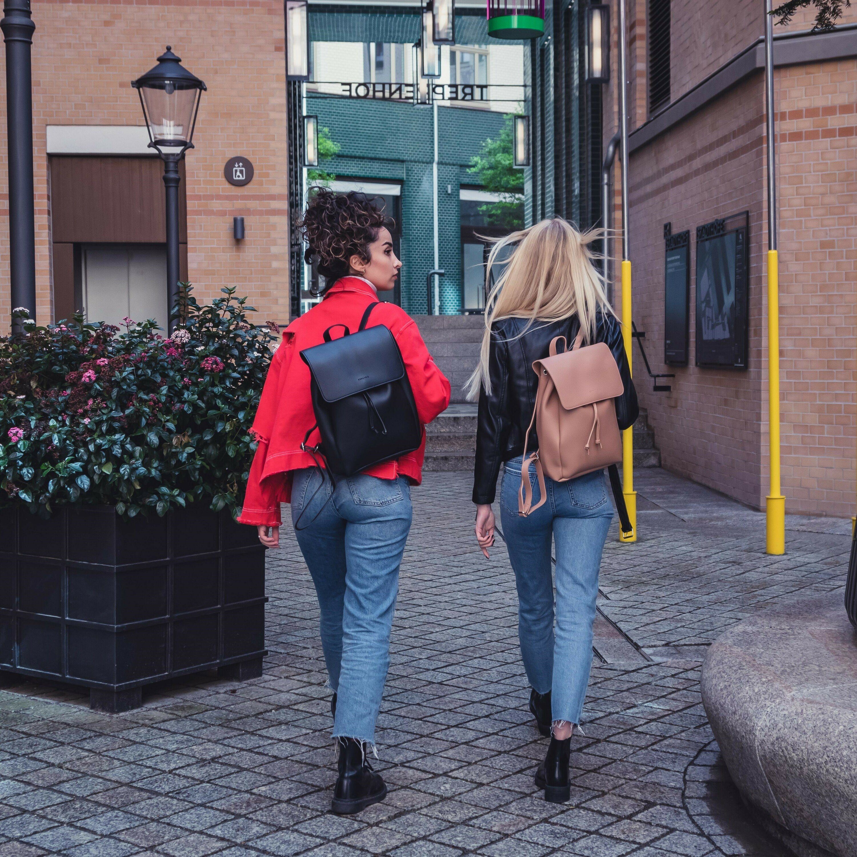 Expatrié Rucksack NOELLE Rucksack Damen, Tagesrucksack, Magnetverschluss, Klein, Handlich