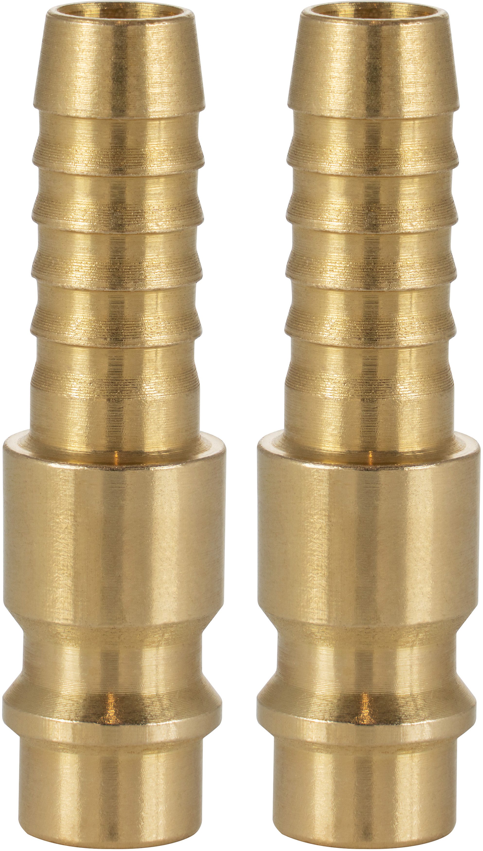 Poppstar Schlauchtülle Druckluft-Stecknippel NW 7,2, (2-tlg), für Druckluft-Anschluss (Schläuche mit LW 8mm)