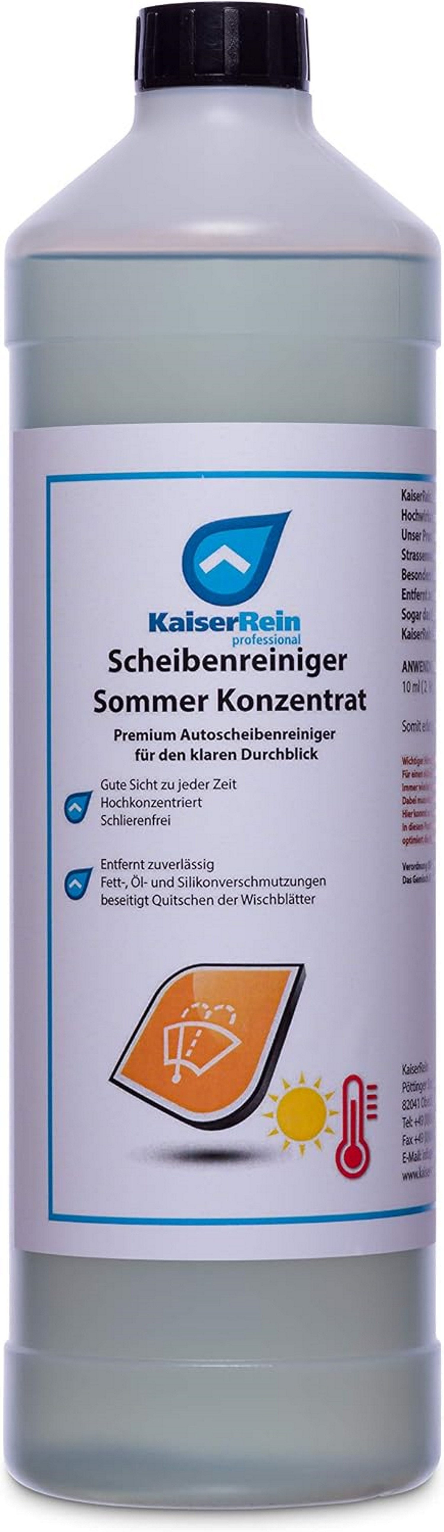 KaiserRein Scheibenreiniger Auto Sommer Scheibenreiniger (Konzentrat, schlierenfrei, ergiebig, Sommerreiniger)