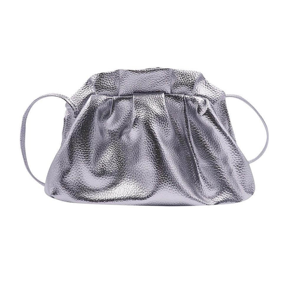Schultertasche Damen Crossbody Tasche, schlichte und modische Falten-Dumpling Tasche