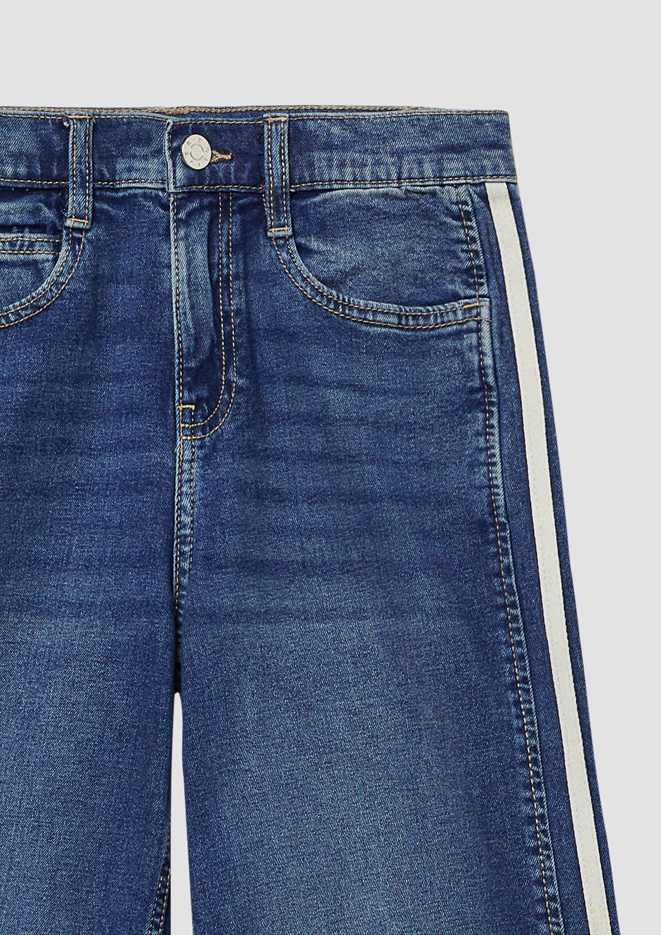 s.Oliver Weite Jeans Jeans-Hose WIDE LEG Jeans / Regular Fit / Mid Rise / Wide Leg / Kontrast-Streifen – Bild 5 von 5