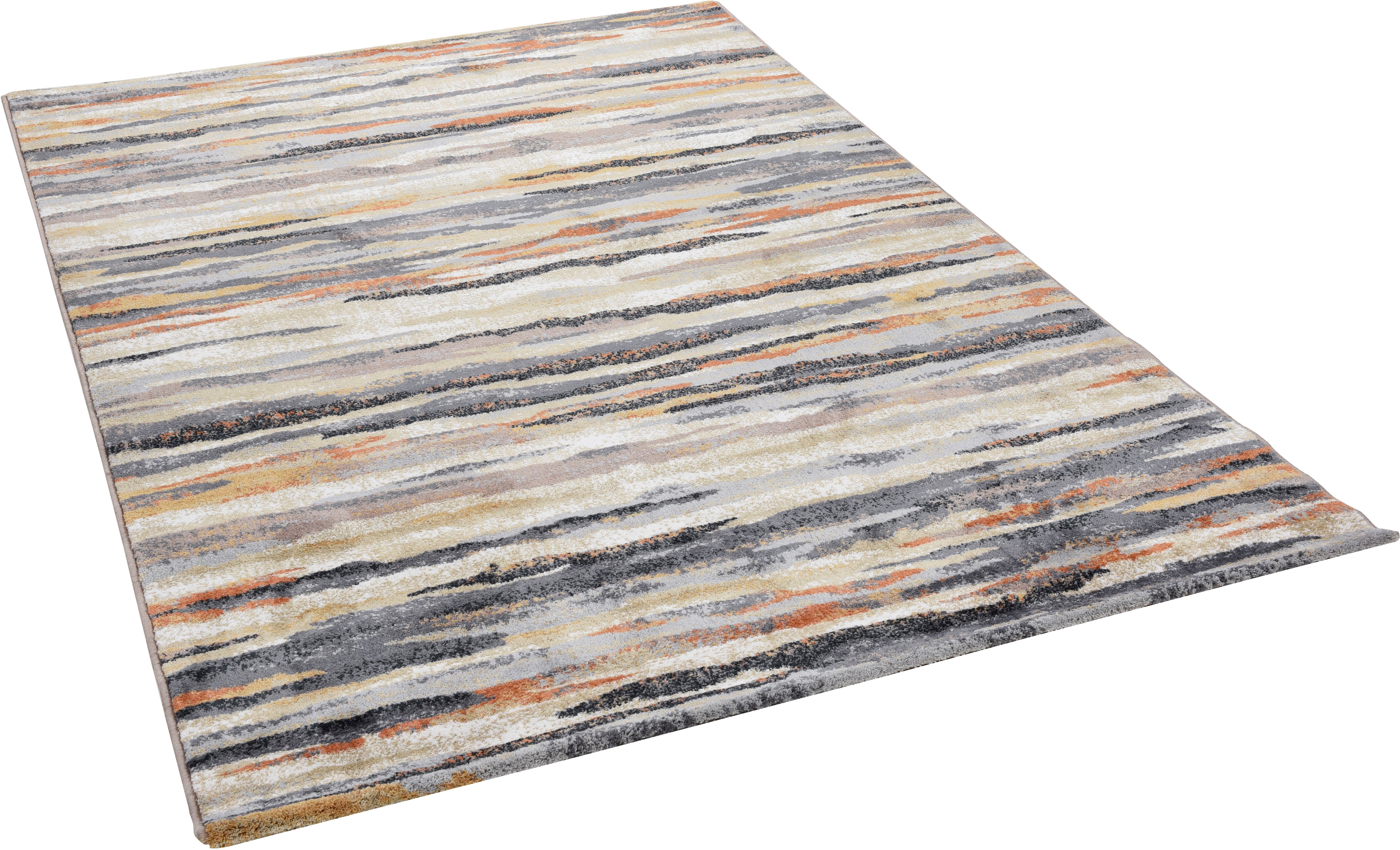 Gino Falcone Teppich Anna Maria Stripe, rechteckig, Höhe: 20 mm, Kurzflor, modernes Design, Wohnzimmer