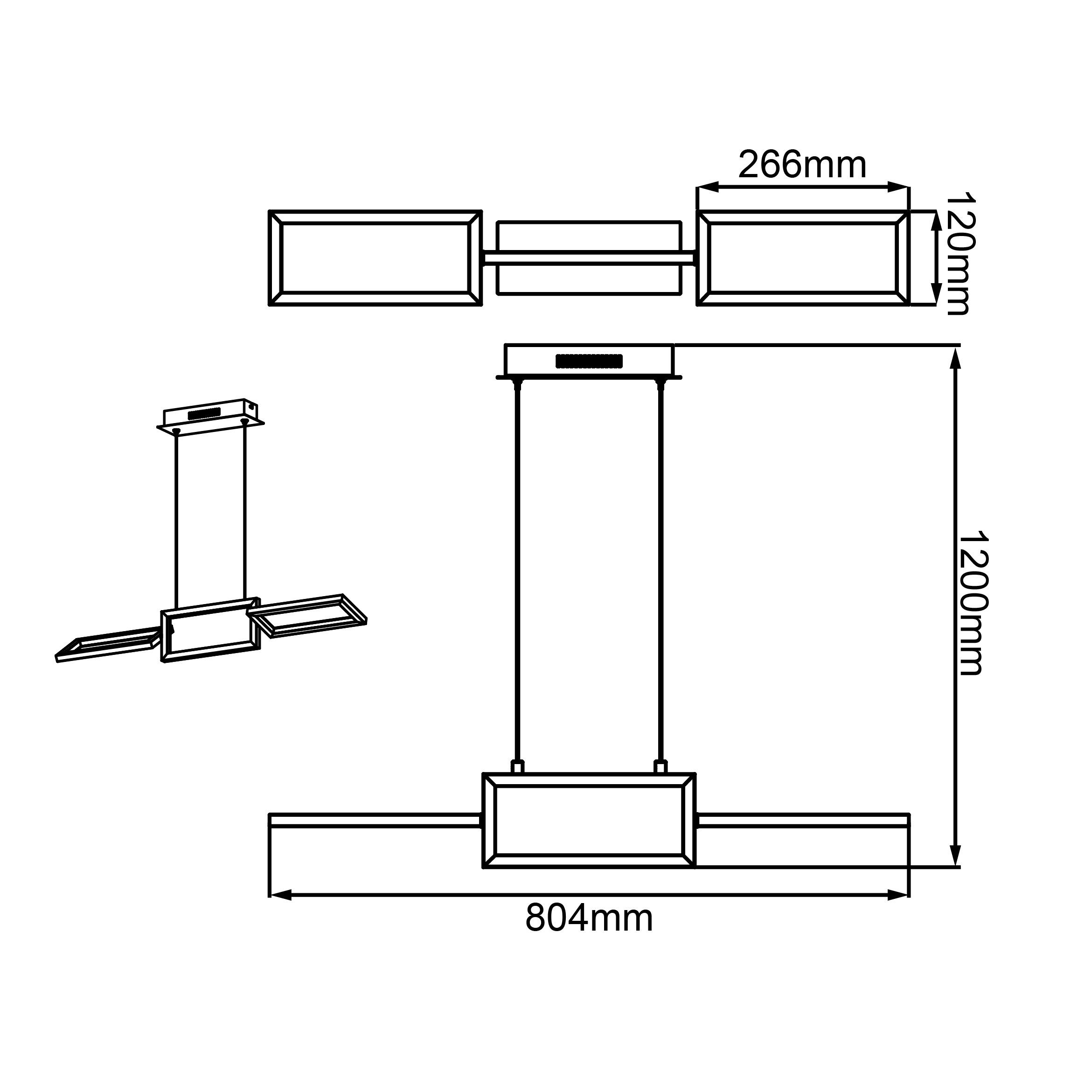 alu 3x 3000K, Tunar, LED Tunar 3flg integriert, 10W (700lm Brilliant LED Pendelleuchte Lampe Pendelleuchte