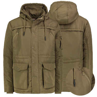 Eight2Nine Steppjacke Winter Jacke Steppjacke Kapuzenjacke Stehkragen Warm Gesteppt Outdoor